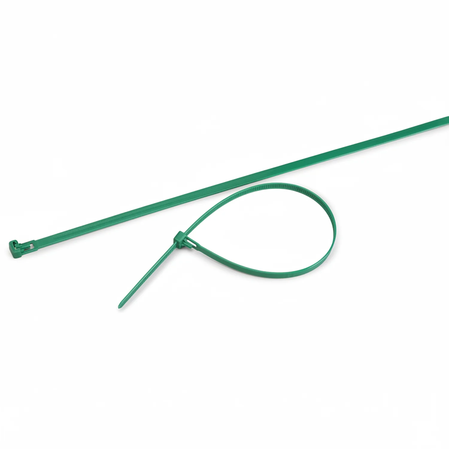 14" 50lb Green Releasable Cable Tie 25/bag