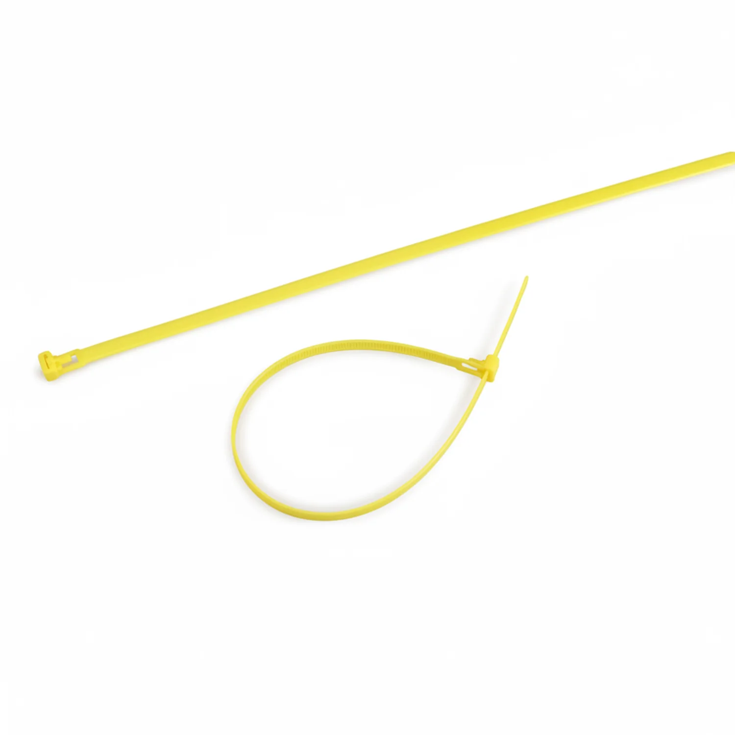 14" 50lb Yellow Releasable Cable Tie 25/bag