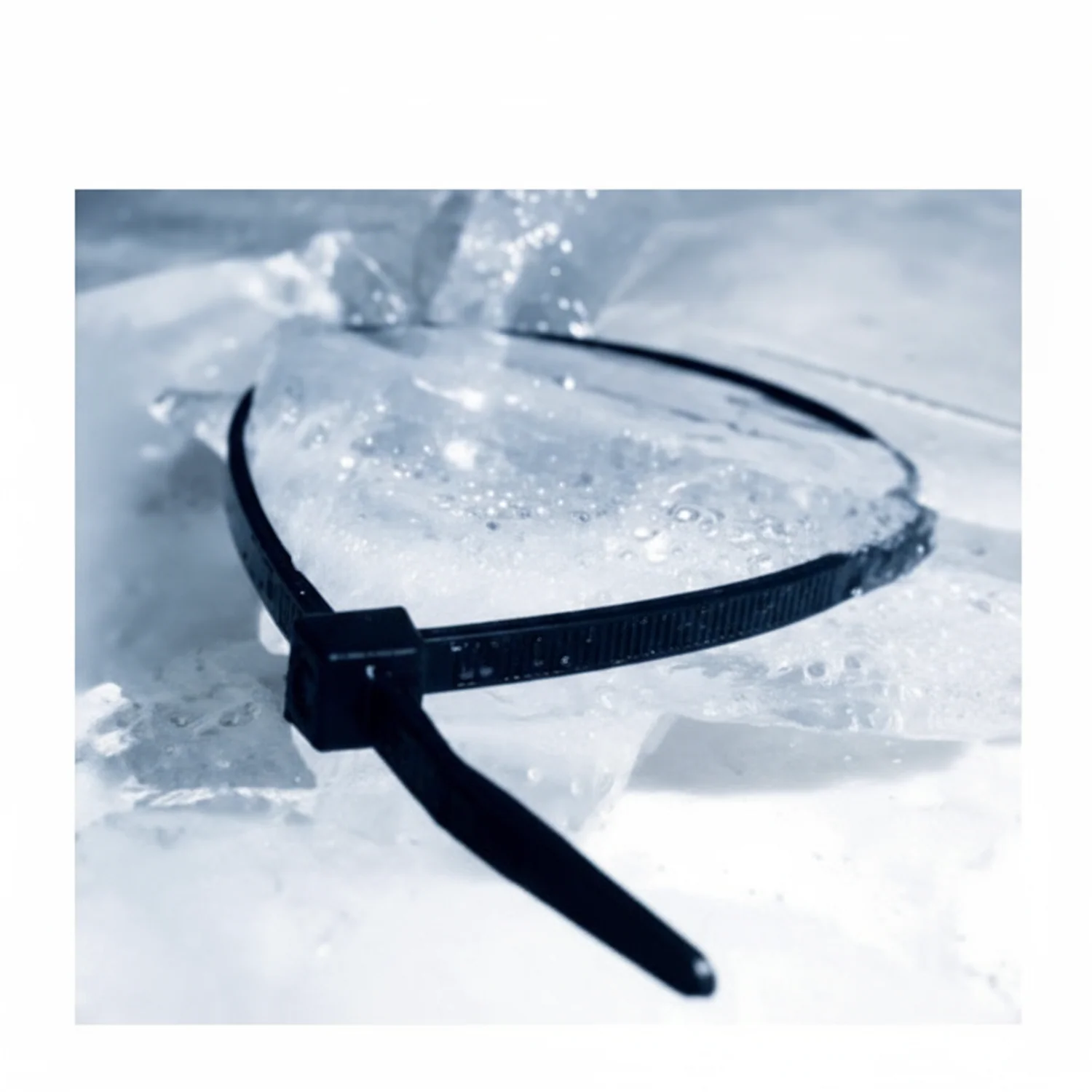 14.6" 50lb UV Black Cold Weather Frosty Cable Ties / Zip Ties 100/bag Part # FT14-50-0C - Image 4