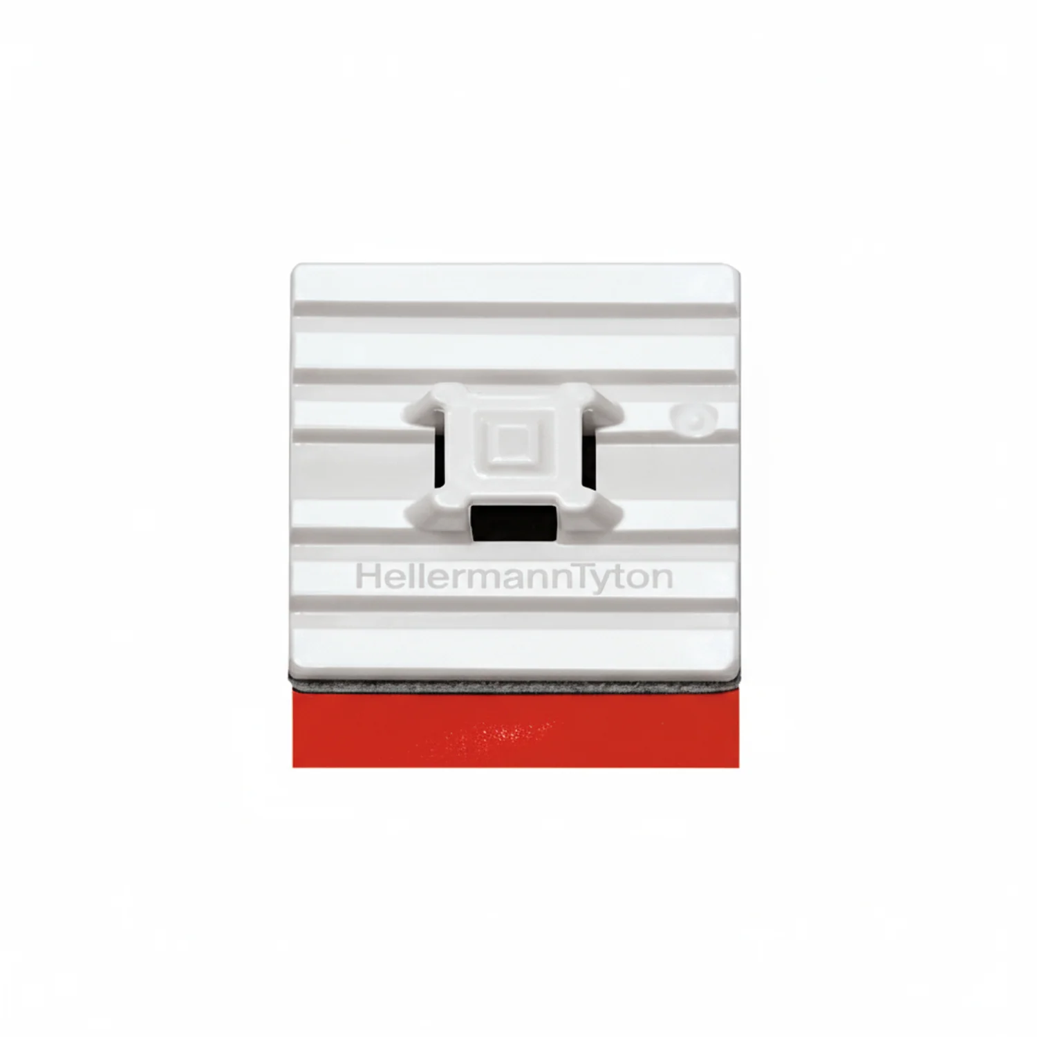 151-02977 Flexible Cable Tie Mounting Base, 1.1” x 1.1”, 0.21” Max Tie Width, PA66HS, White, 100/pkg