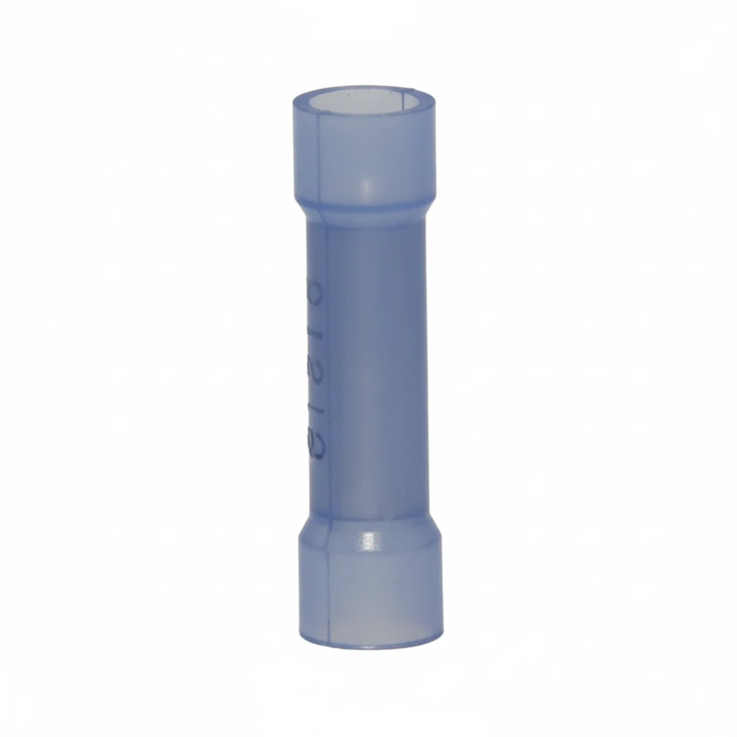 16-14 AWG Blue Nylon Insulated Butted Seam Straight Butt Connectors, 100/bag - Image 2