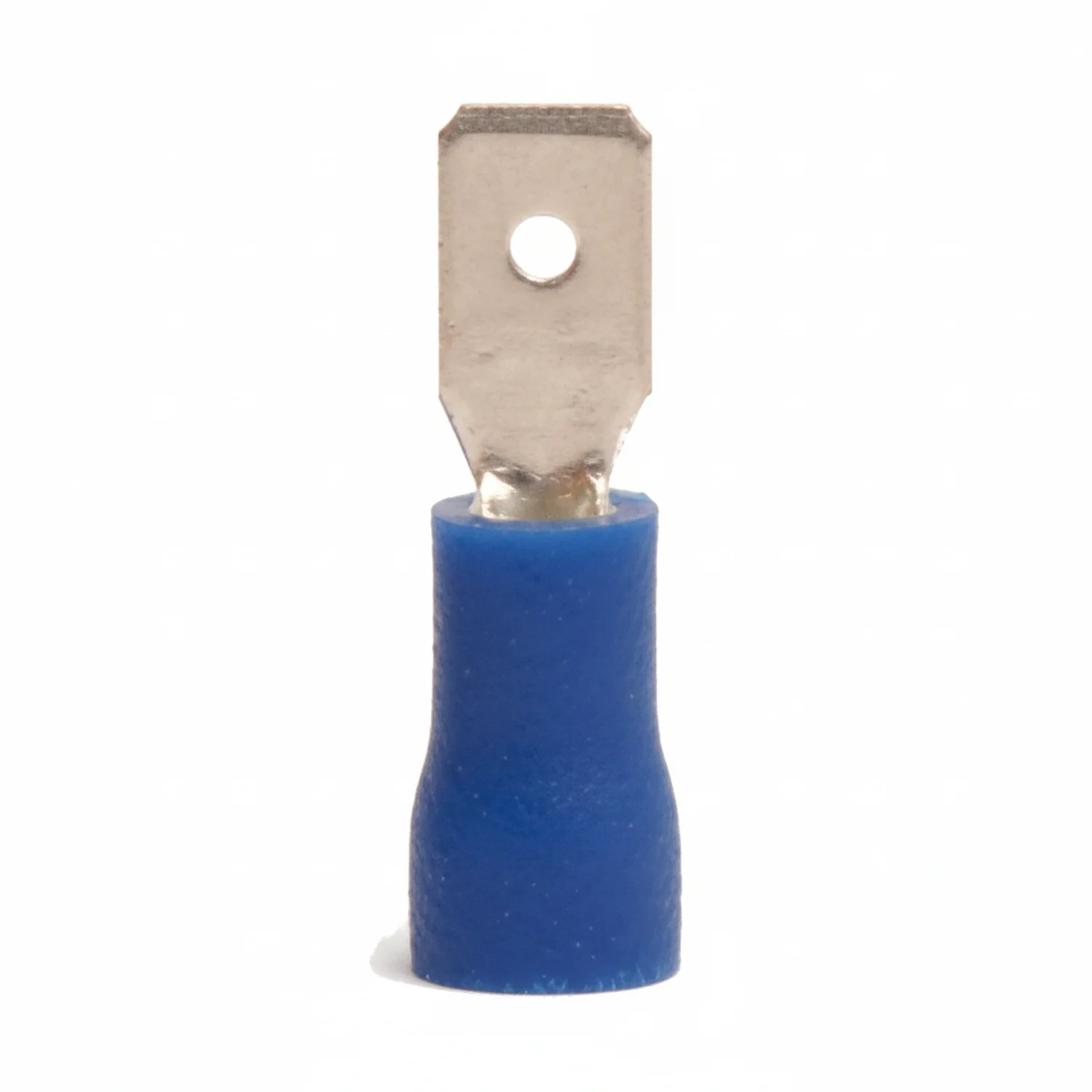 16-14 AWG Blue Vinyl Insulated Butted Seam Disconnect Terminals, 100/bag