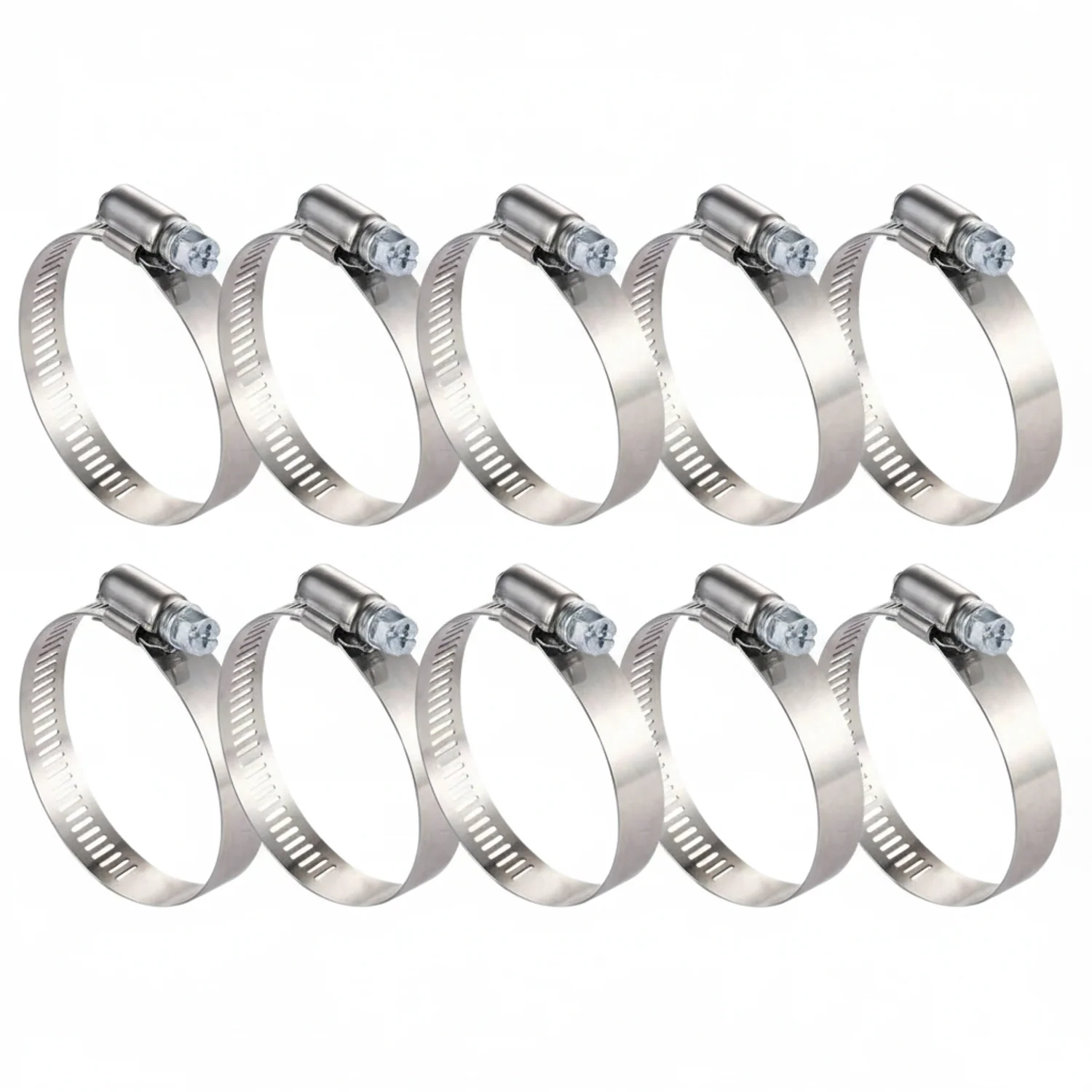 #16P Stainless Steel Hose Clamp w/ Zinc Plated Screw 10/box - Image 3