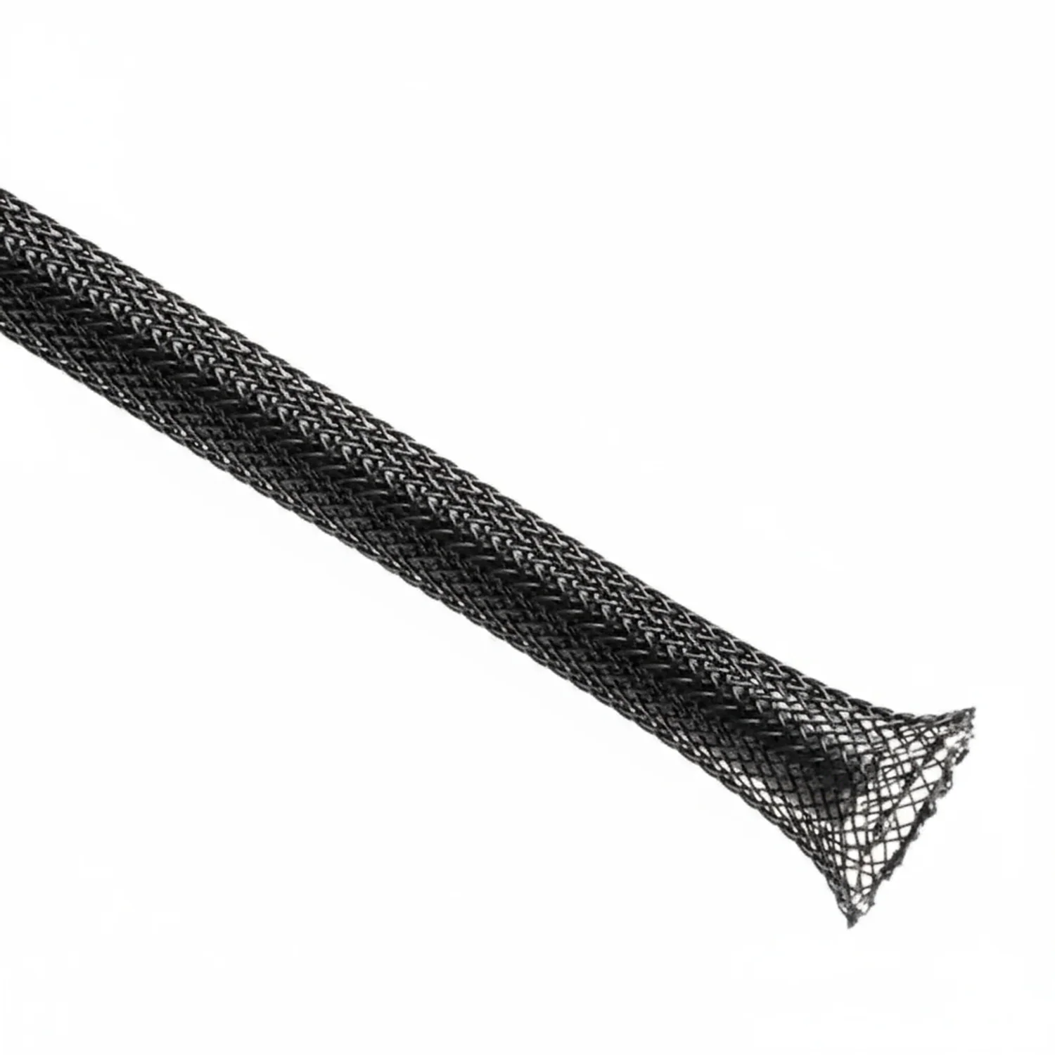 2 1/2” Black Techflex Flexo PET Expandable Braided Sleeving 50ft - Image 2