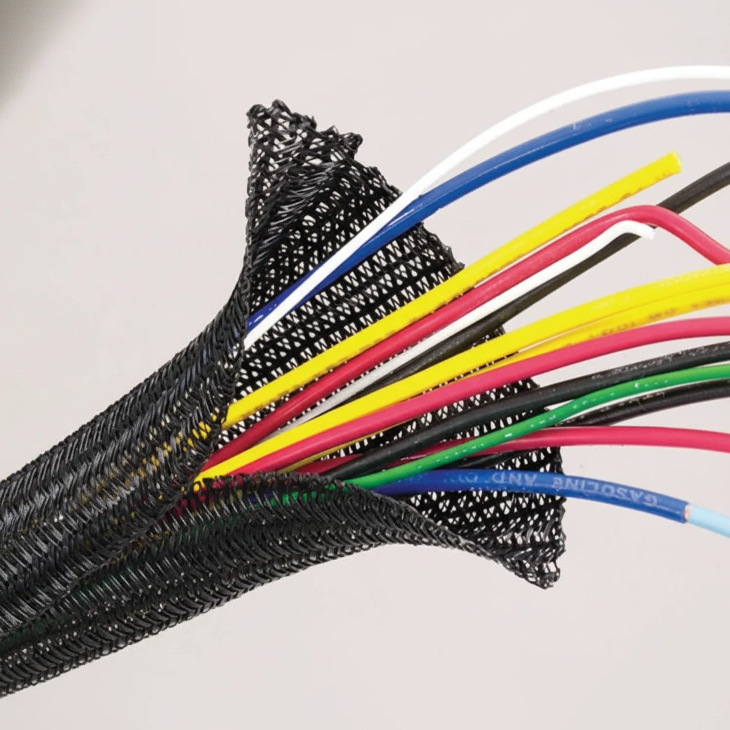 2" Black Techflex F6 Wrap-Around Braided Sleeving 25ft - Image 3