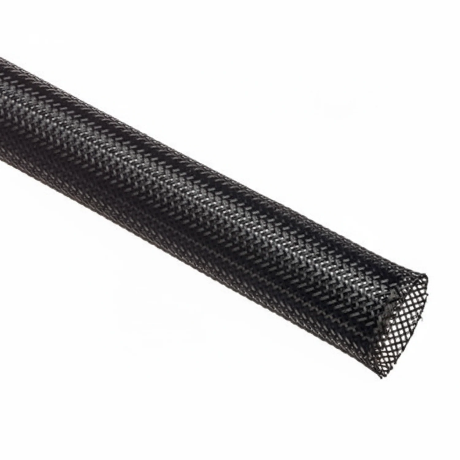 2” Black Techflex Flexo PET Expandable Braided Sleeving 50ft - Image 2