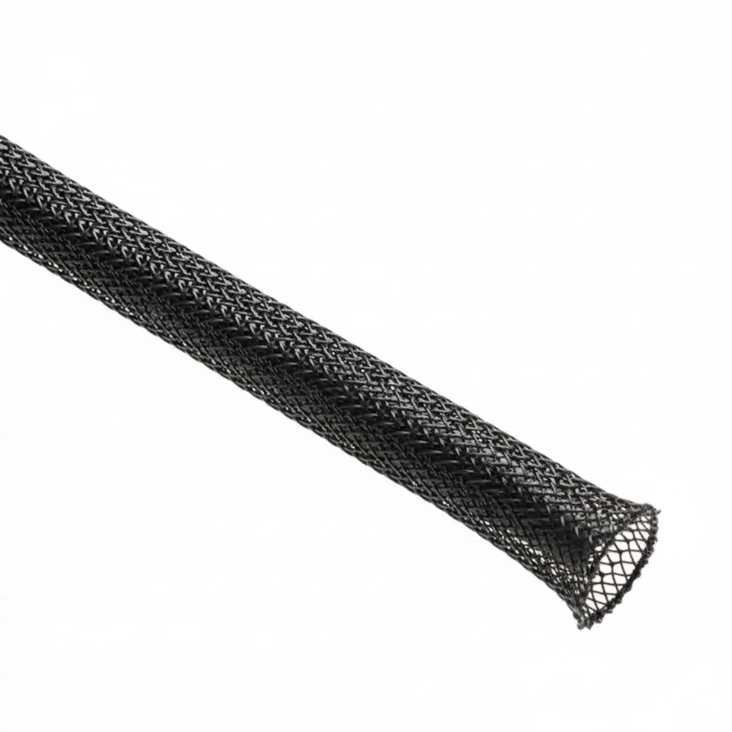 2” Black Techflex Flexo PET Expandable Braided Sleeving 50ft - Image 4