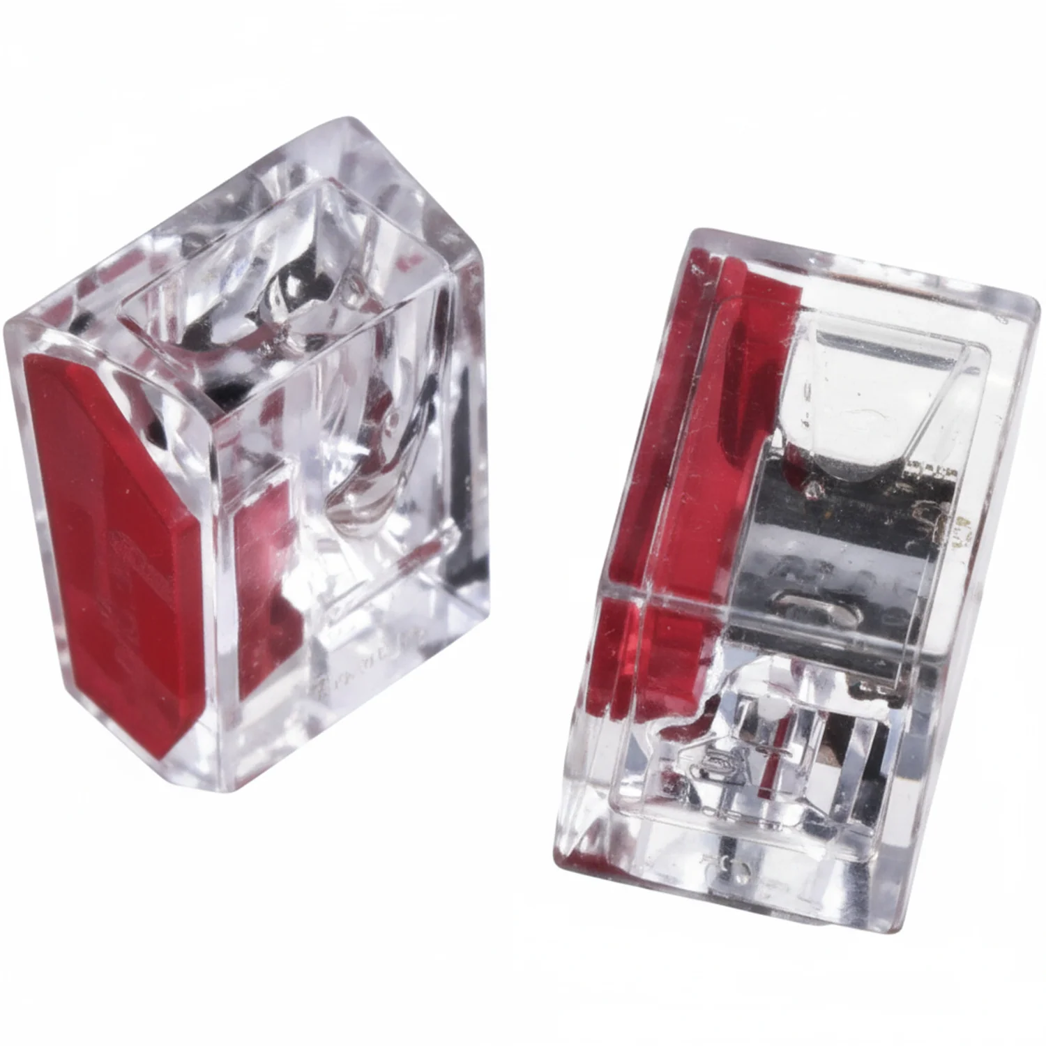2 Port Push-In Connectors Red 500/bag - Image 2