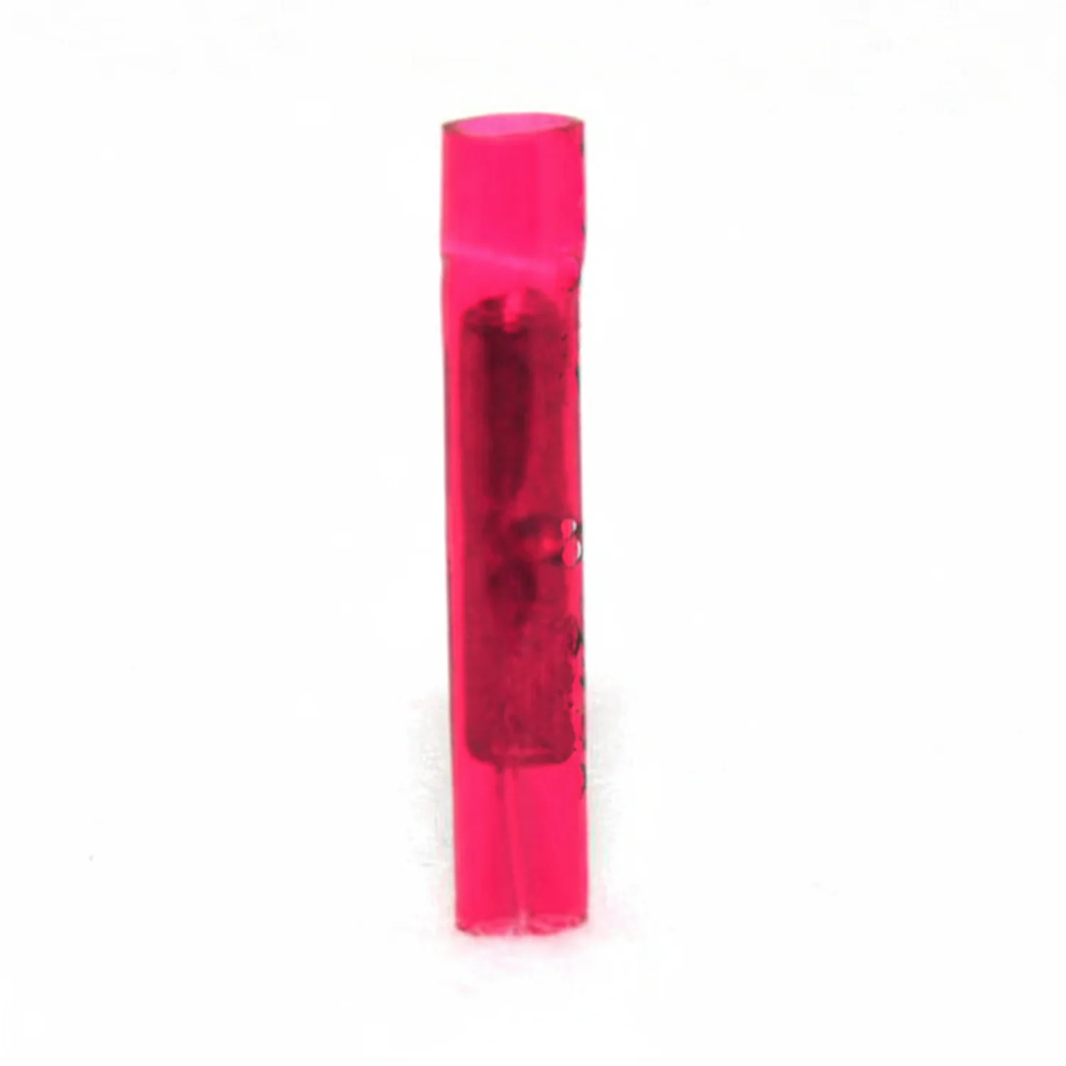 22-18 AWG Red Nylon Insulated Butted Seam Straight Butt Connectors 100/bag