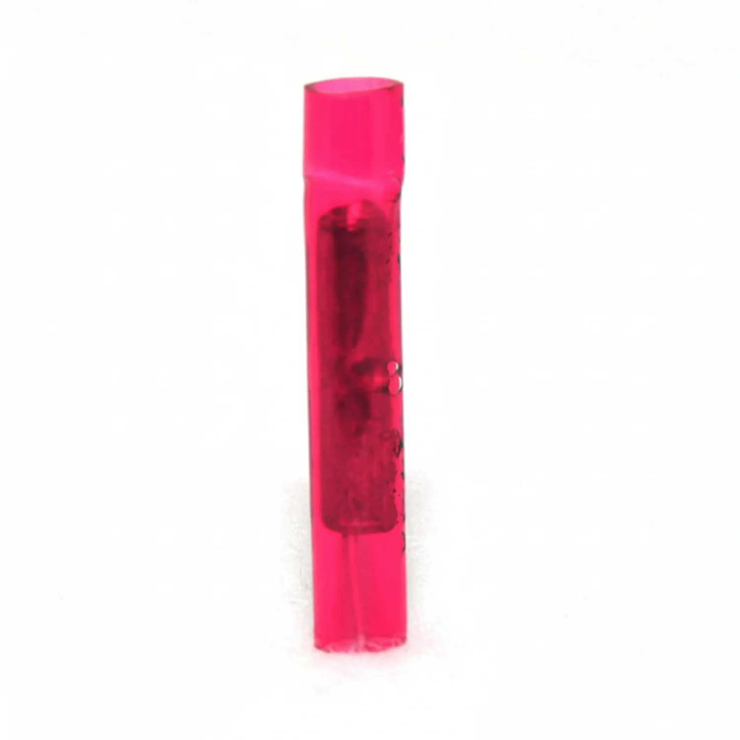 22-18 AWG Red Nylon Insulated Butted Seam Straight Butt Connectors 100/bag - Image 2