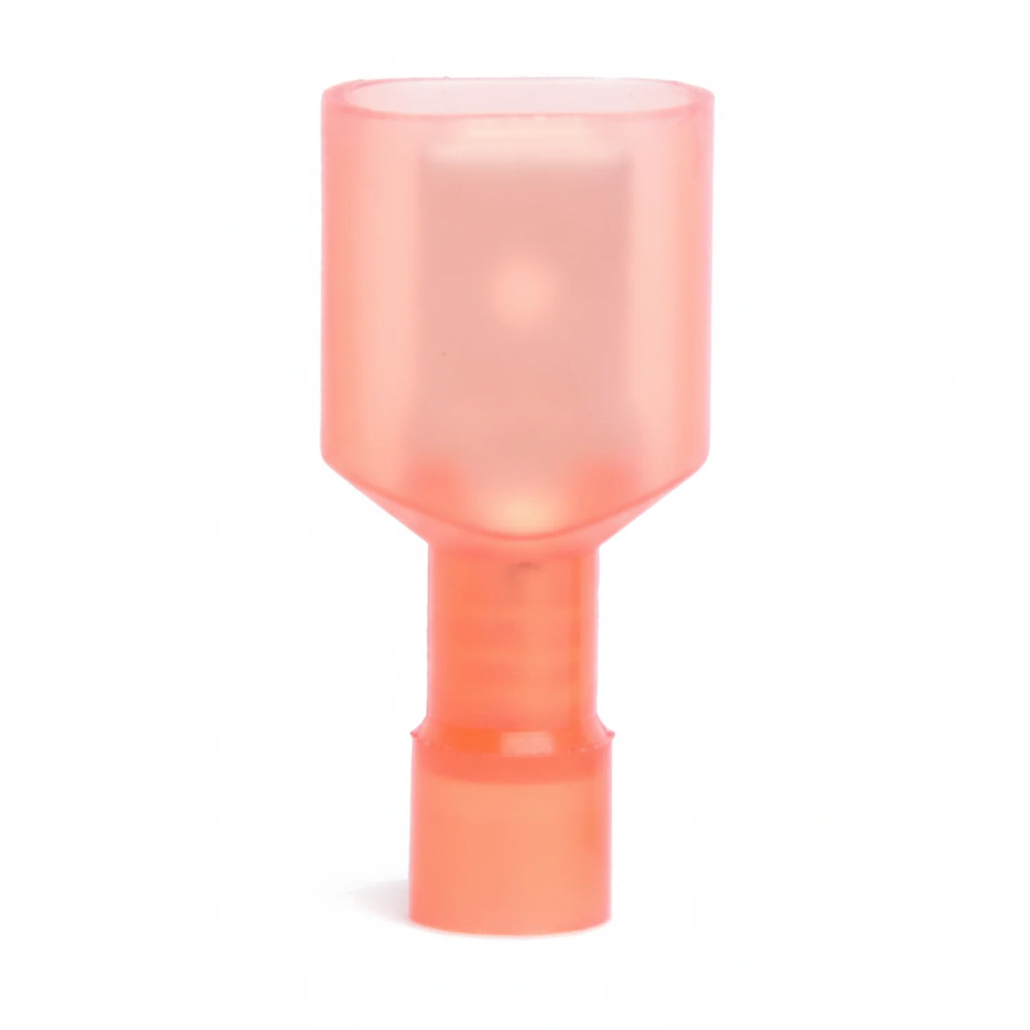 22-18 AWG Red Nylon Insulated Fully Insulated Style A Disconnect Terminals, 100/bag