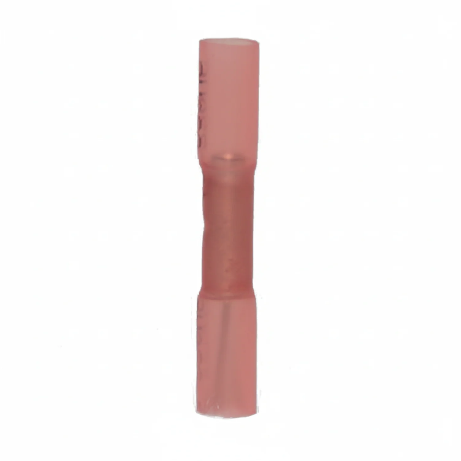 22-18 AWG Red Polyolefin Insulated Heat Shrink Butt Connectors, 100/bag