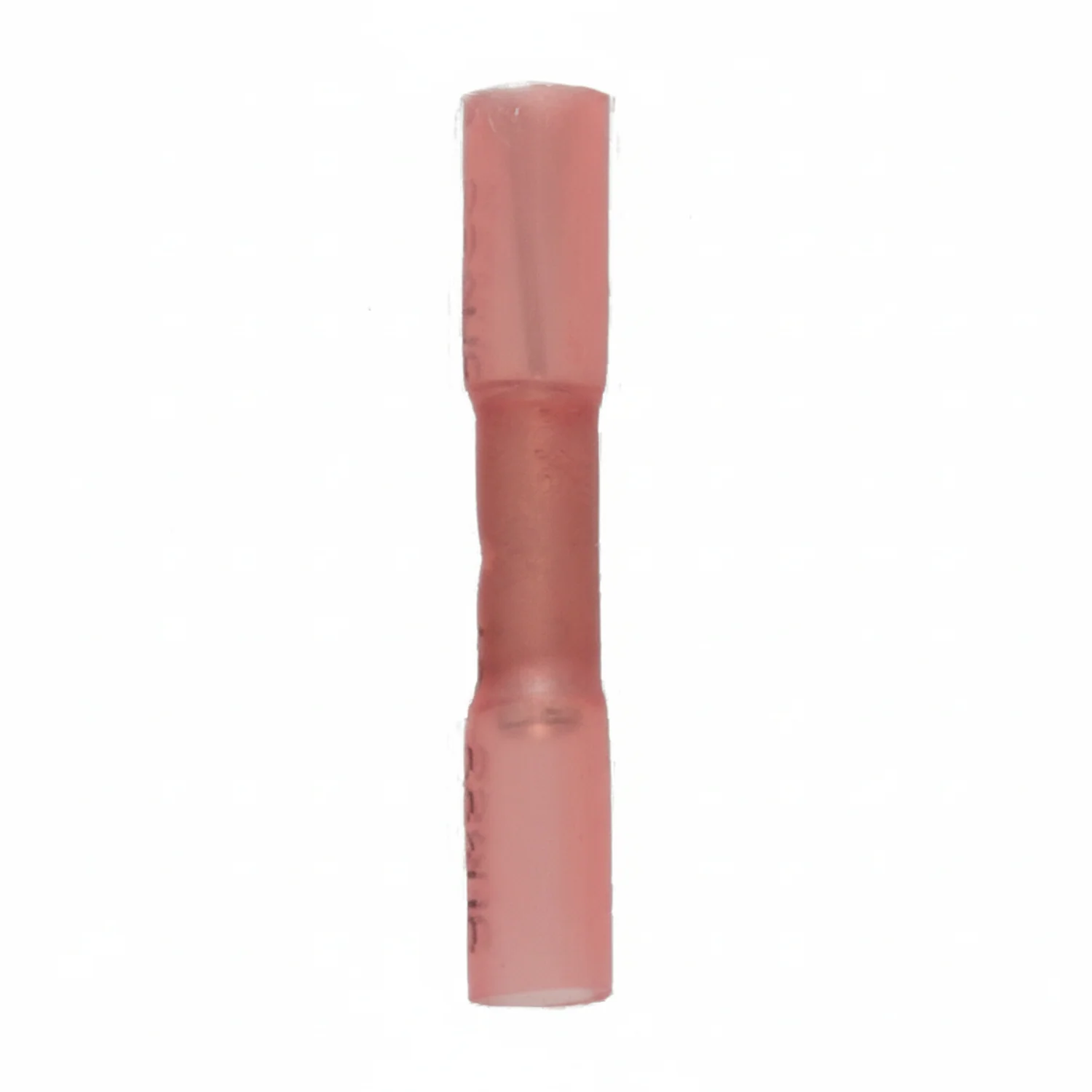 22-18 AWG Red Polyolefin Insulated Heat Shrink Butt Connectors, 100/bag - Image 2