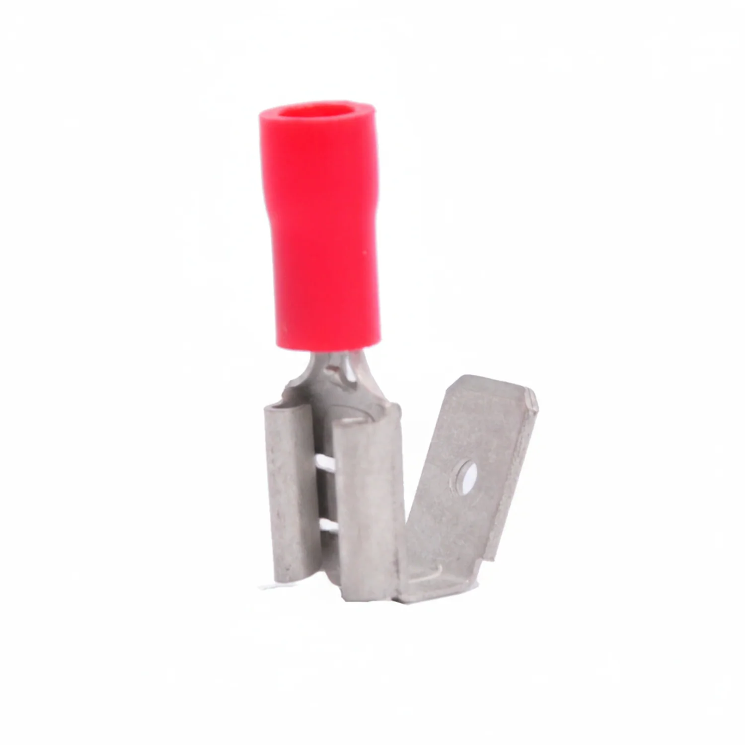 22-18 AWG Red Vinyl Insulated Butted Seam PiggyBack Connectors, 100/bag