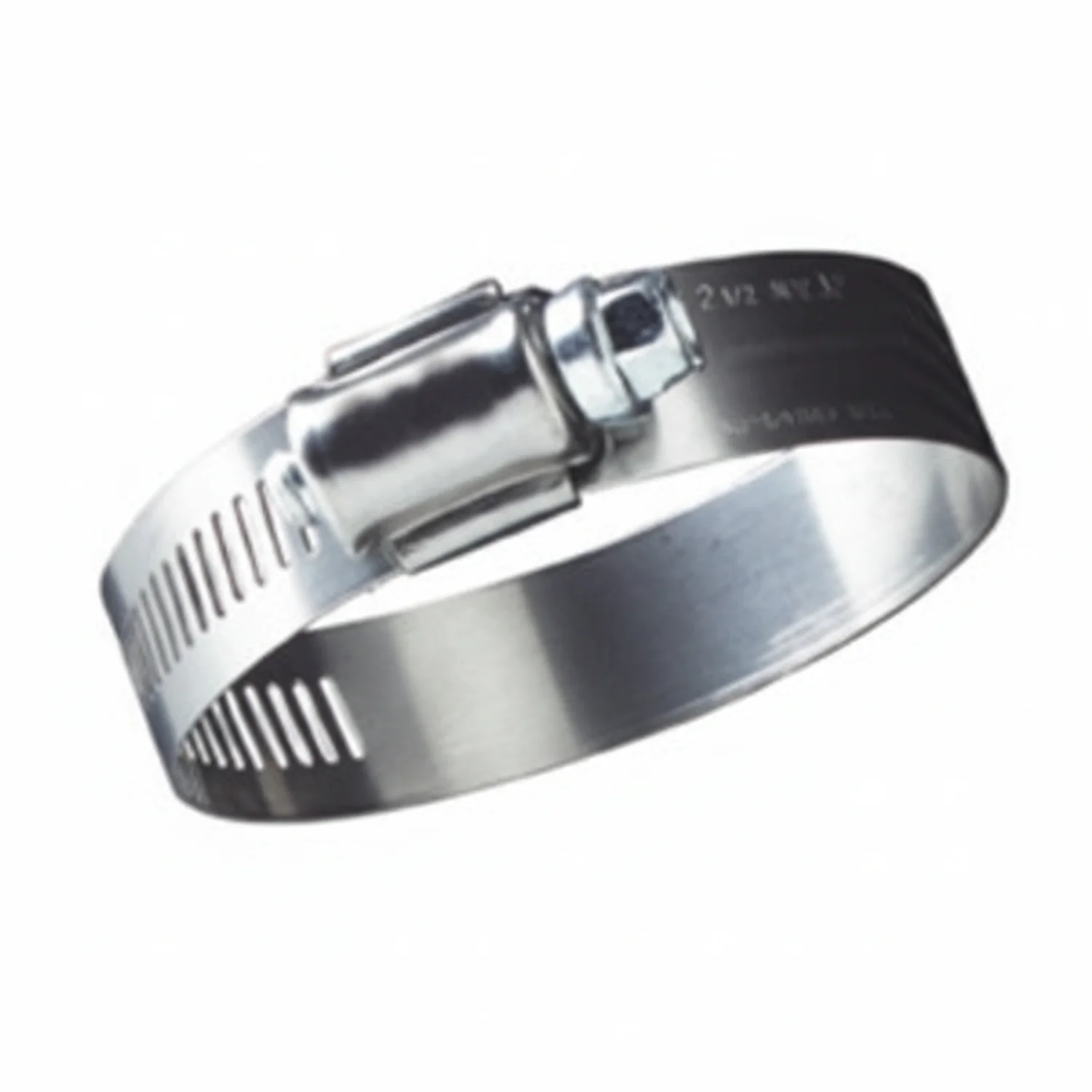 #24P Stainless Steel Hose Clamp w/ Zinc Plated Screw 10/box - Image 3