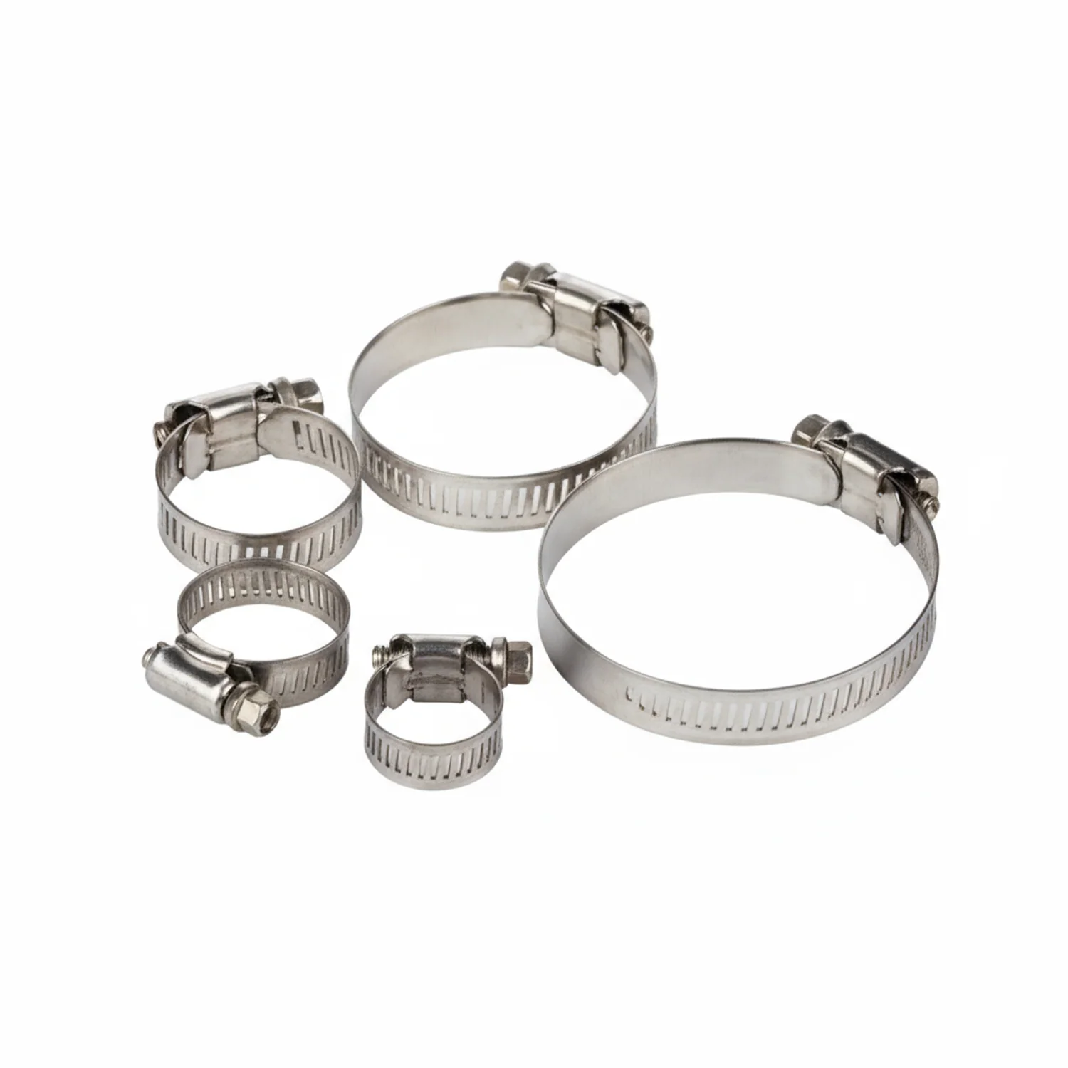#24P Stainless Steel Hose Clamp w/ Zinc Plated Screw 10/box - Image 5