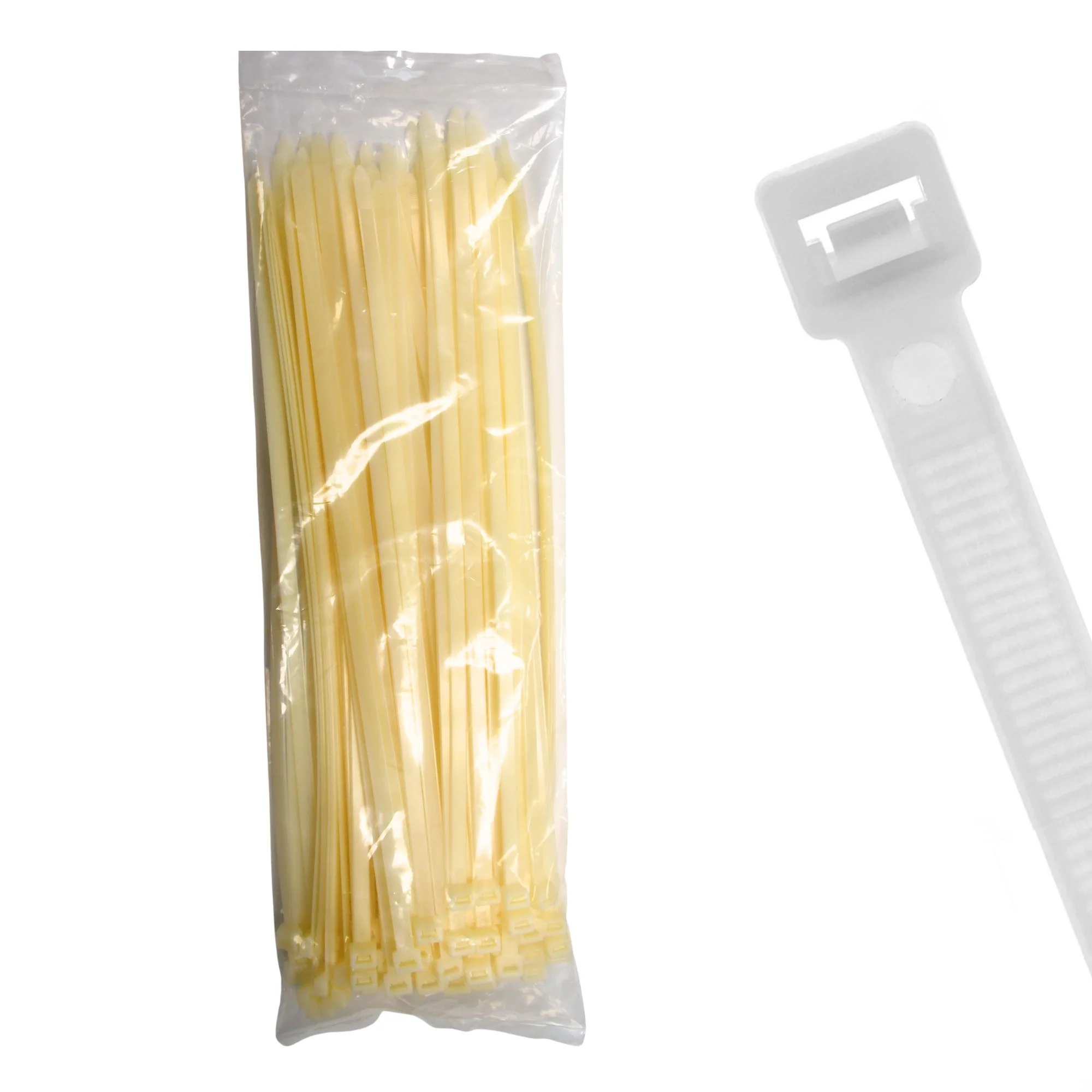 28.74" 250lb Natural Cable Ties / Zip Ties 100/bag Part # EHD29-250-9C