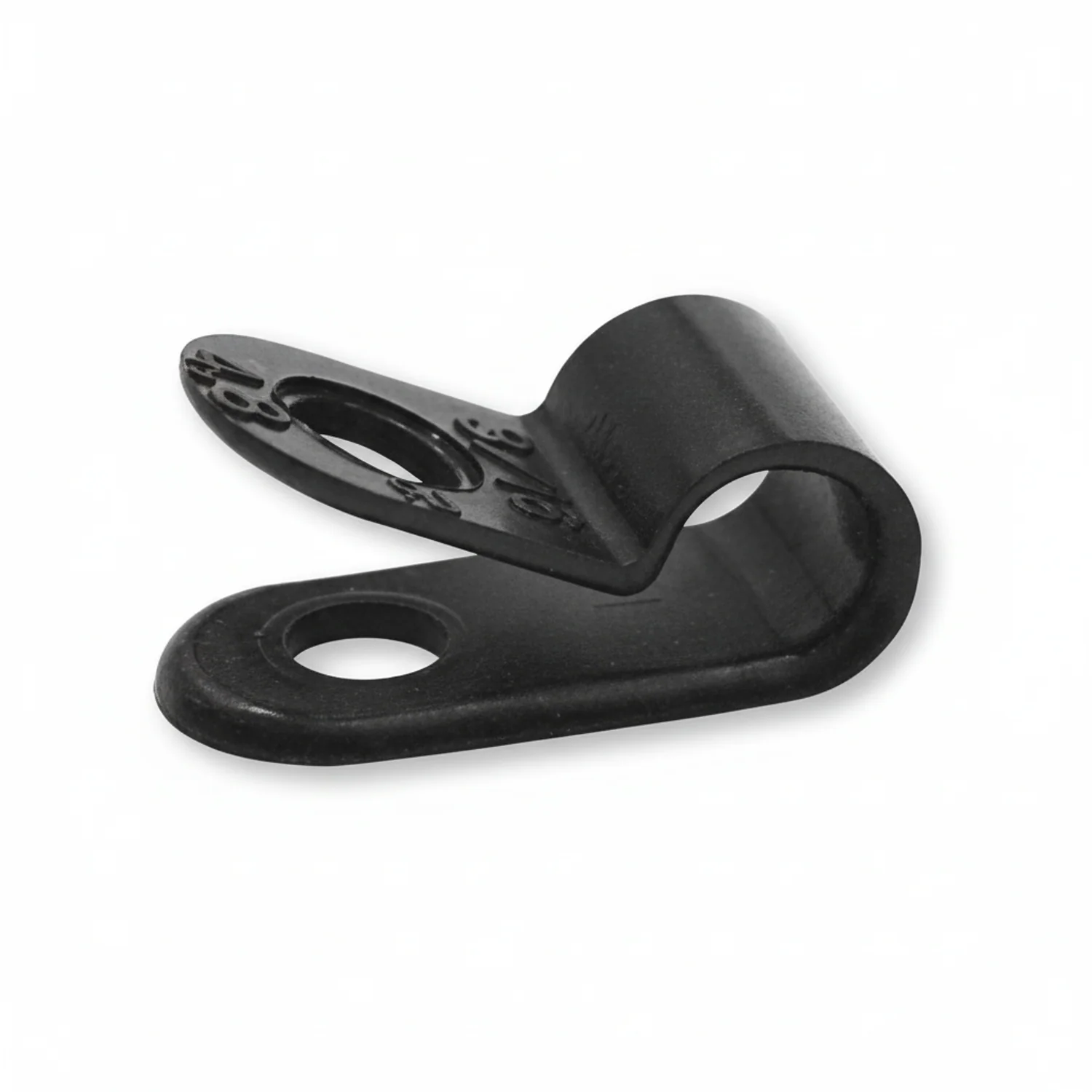 3/16" Black Light Duty Cable Clamp 3/8" wide, 1000/bag, CC3-3/16-0M - Image 2