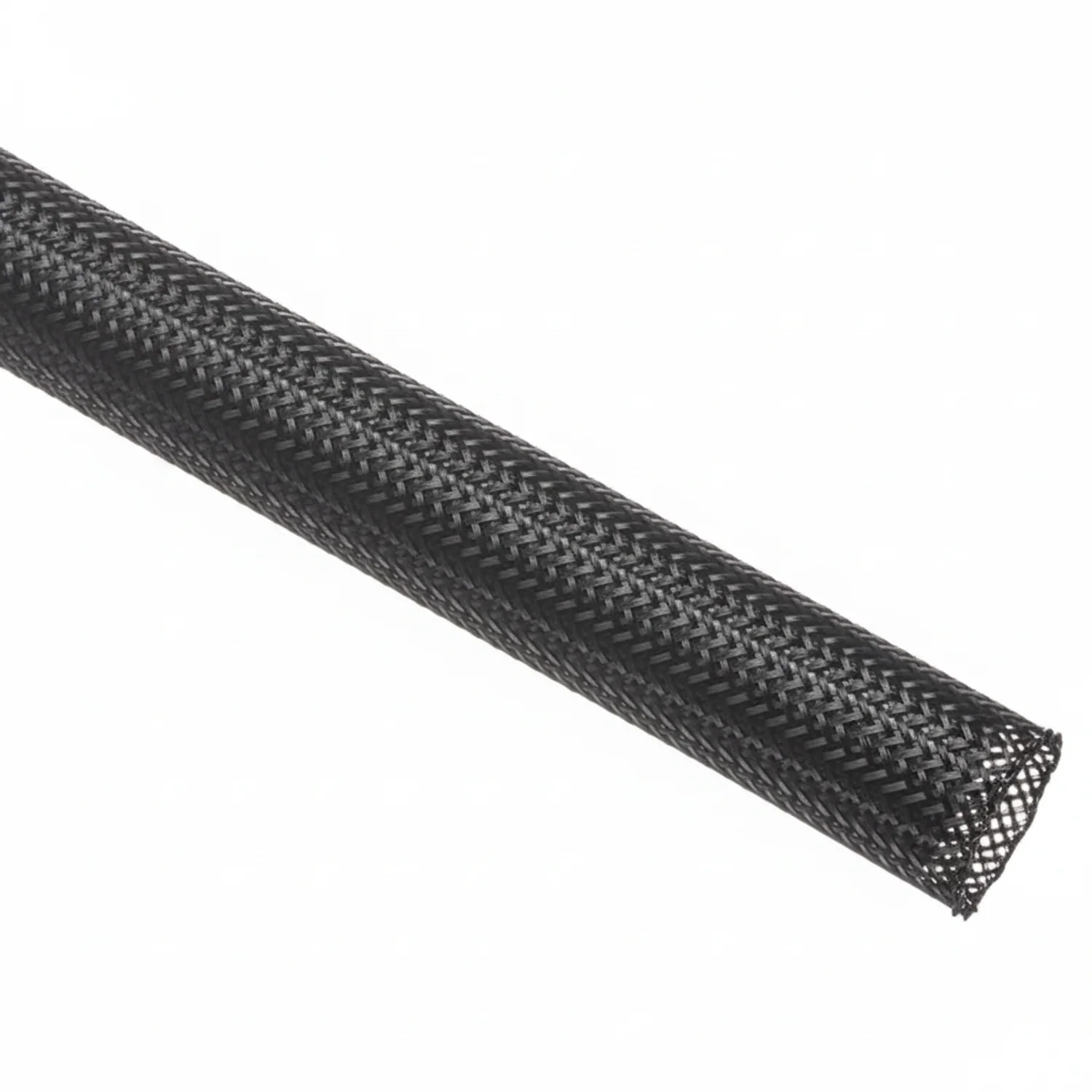 3/4” Black Techflex Clean Cut Fray Resistant Expandable Braided Sleeving 75ft - Image 3