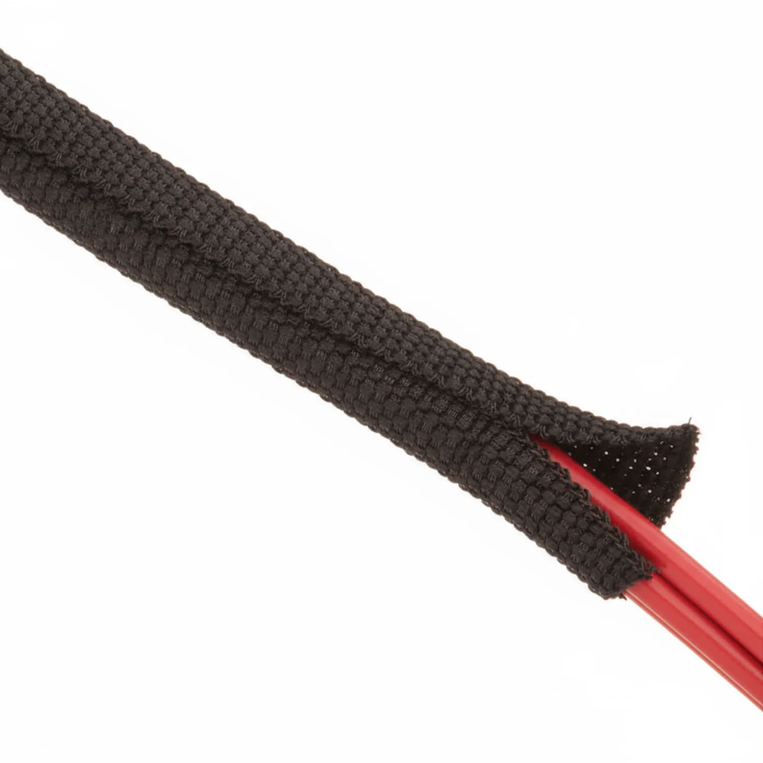 3/4” Black Techflex F6 Woven Wrap Woven Braided Sleeving 50ft - Image 2