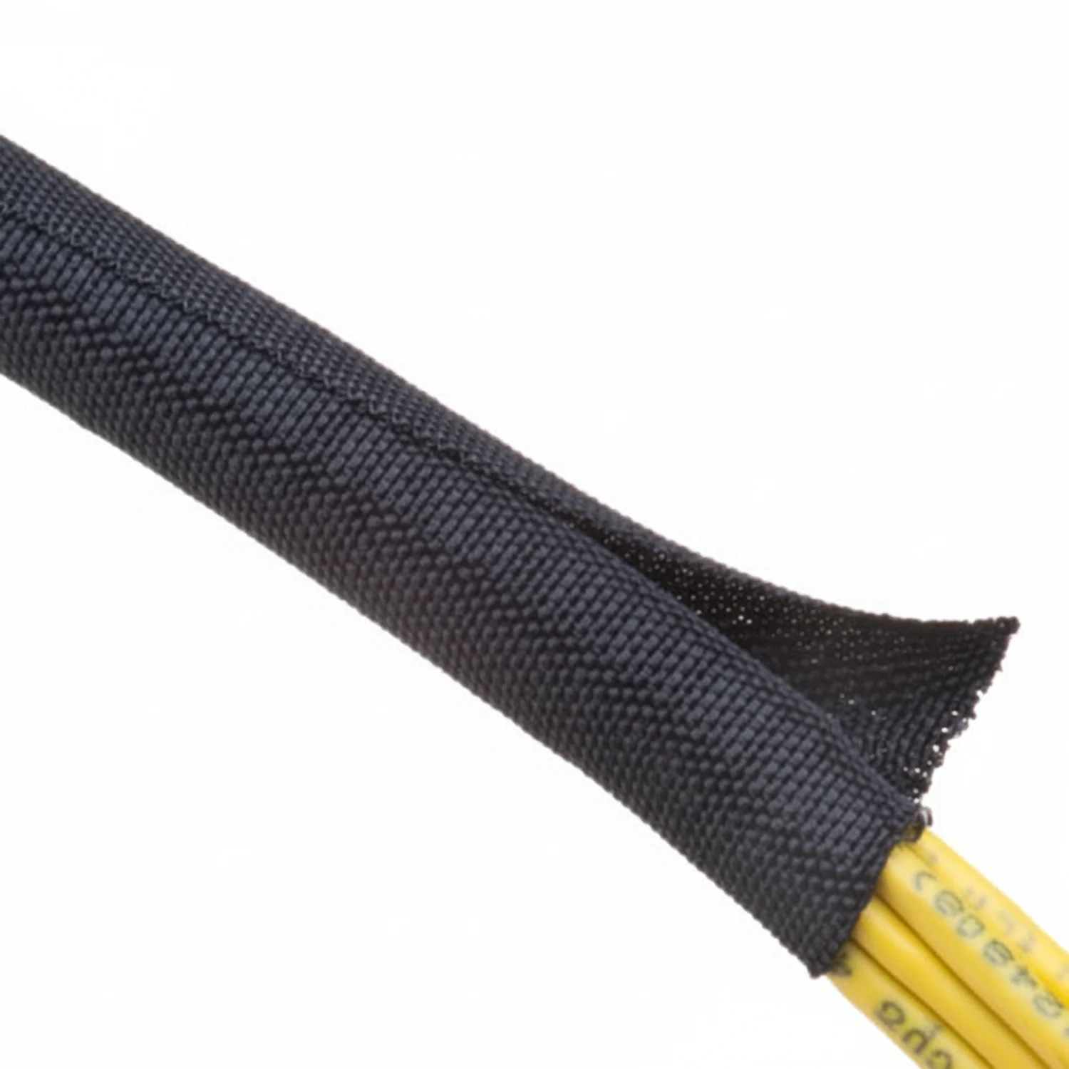 3/4” Black Techflex F6 Woven Wrap Woven Braided Sleeving 50ft - Image 3