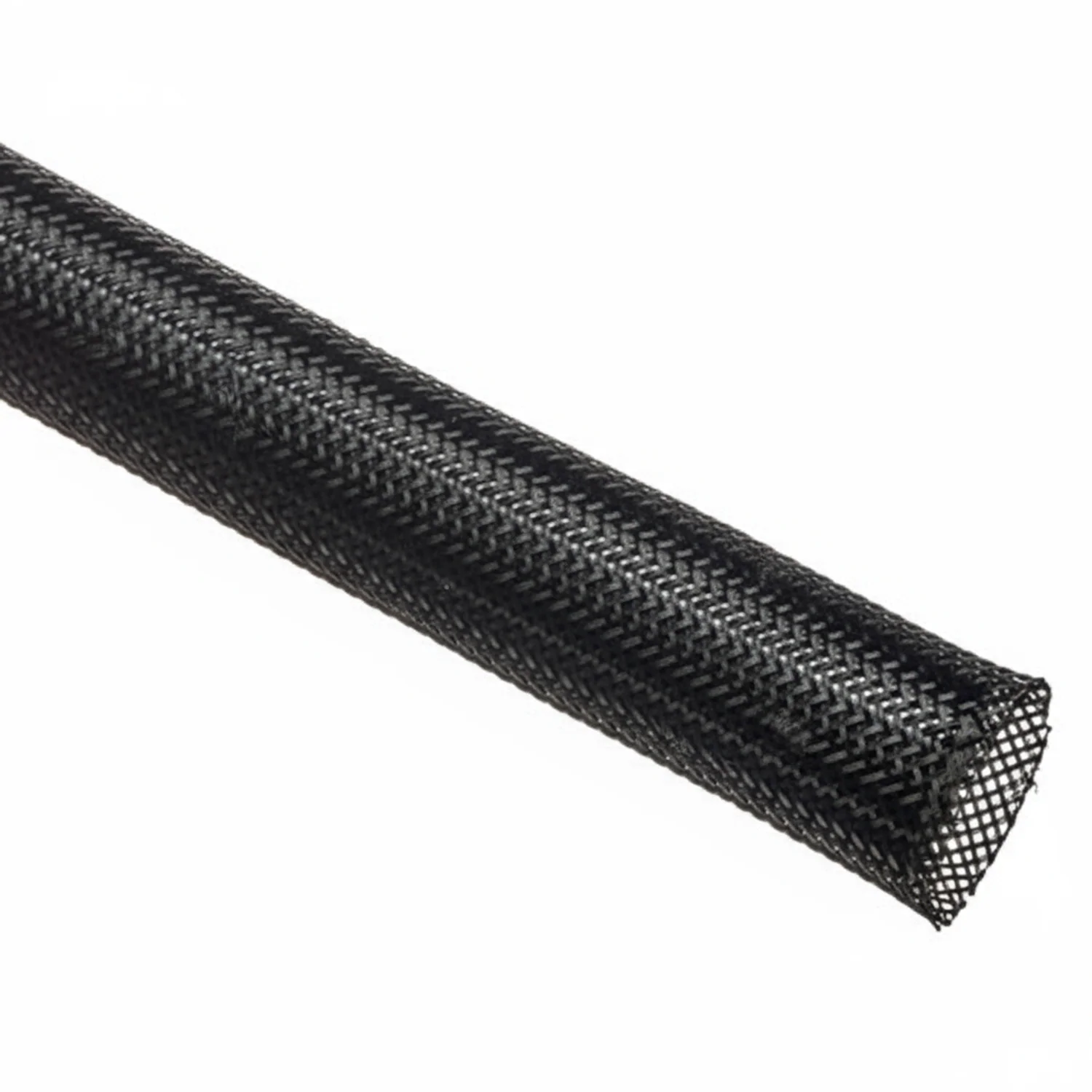 3/4” Black Techflex Flexo PET Expandable Braided Sleeving 75ft - Image 2