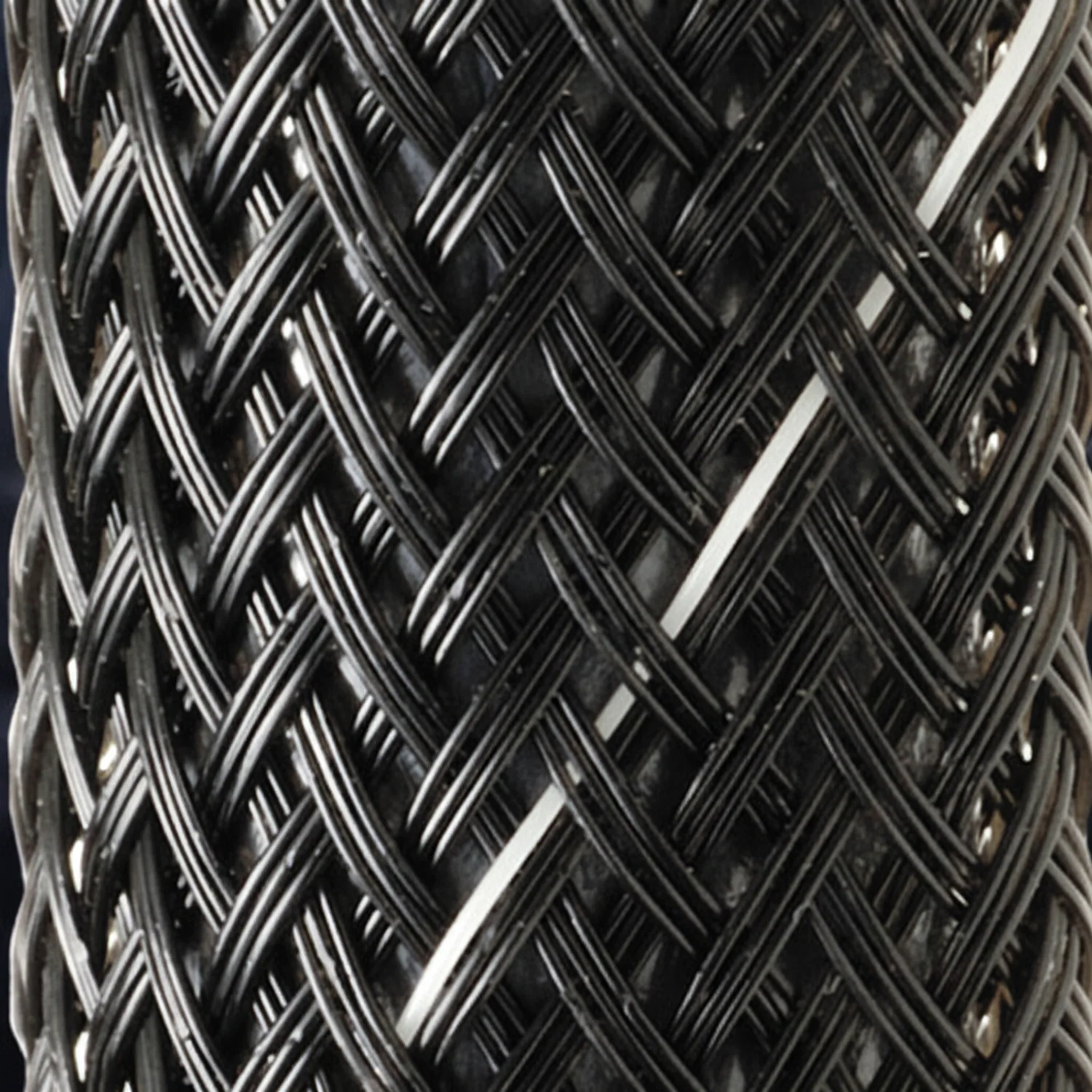 3/4” Black w/ White Tracer Techflex Flexo Halar Braided Sleeving 75ft - Image 2