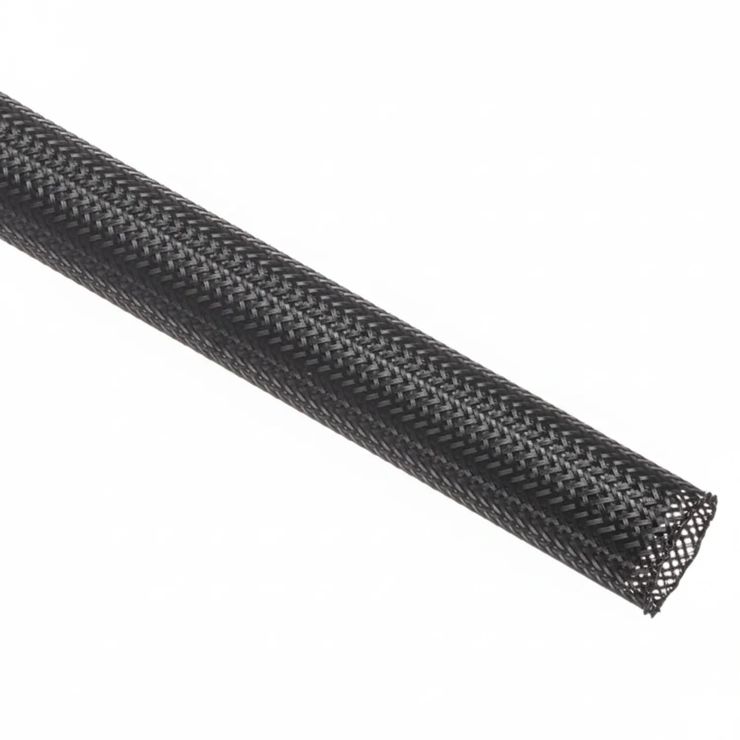 3/8” Black Techflex Clean Cut Fray Resistant Expandable Braided Sleeving 100ft - Image 3