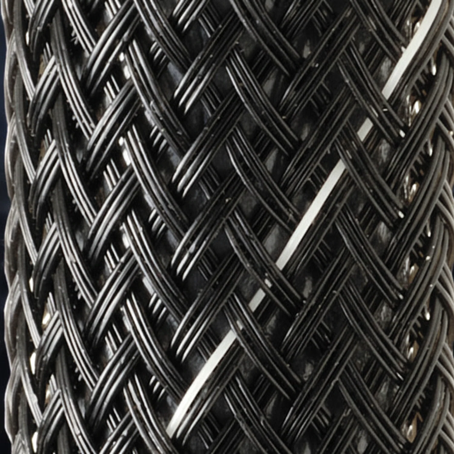 3/8” Black w/ White Tracer Techflex Flexo Halar Braided Sleeving 125ft - Image 2