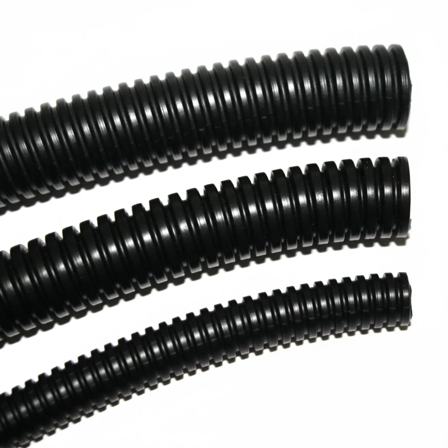 3/8" Diameter Polyethylene UV Black Split Loom Wire Tubing 1000ft/Spool