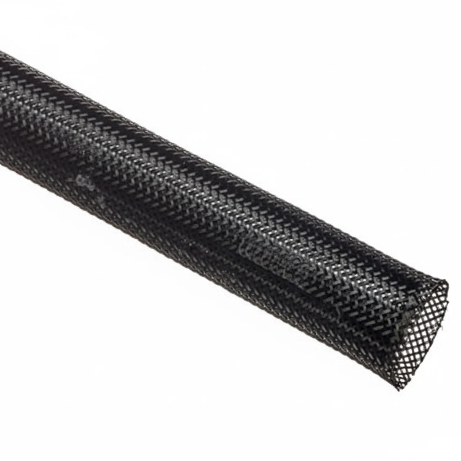 3” Black Techflex Flexo PET Expandable Braided Sleeving 50ft - Image 3