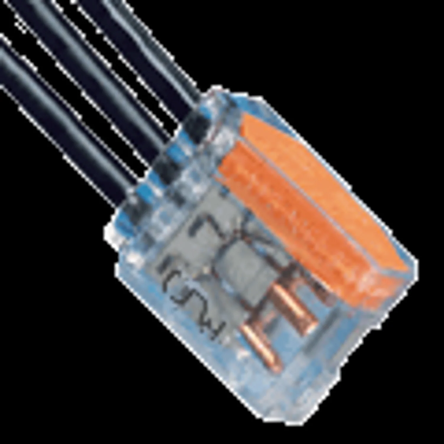 3 Port Push-In Connectors Orange 500/bag - Image 2
