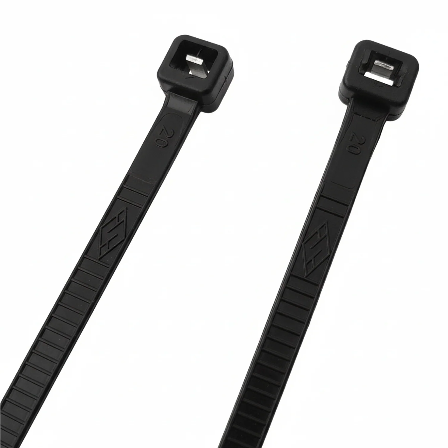 30" UV Black 120Lbs Metal Tooth Cable Ties / Zip Ties 100/bag Part #MT30-120-0C