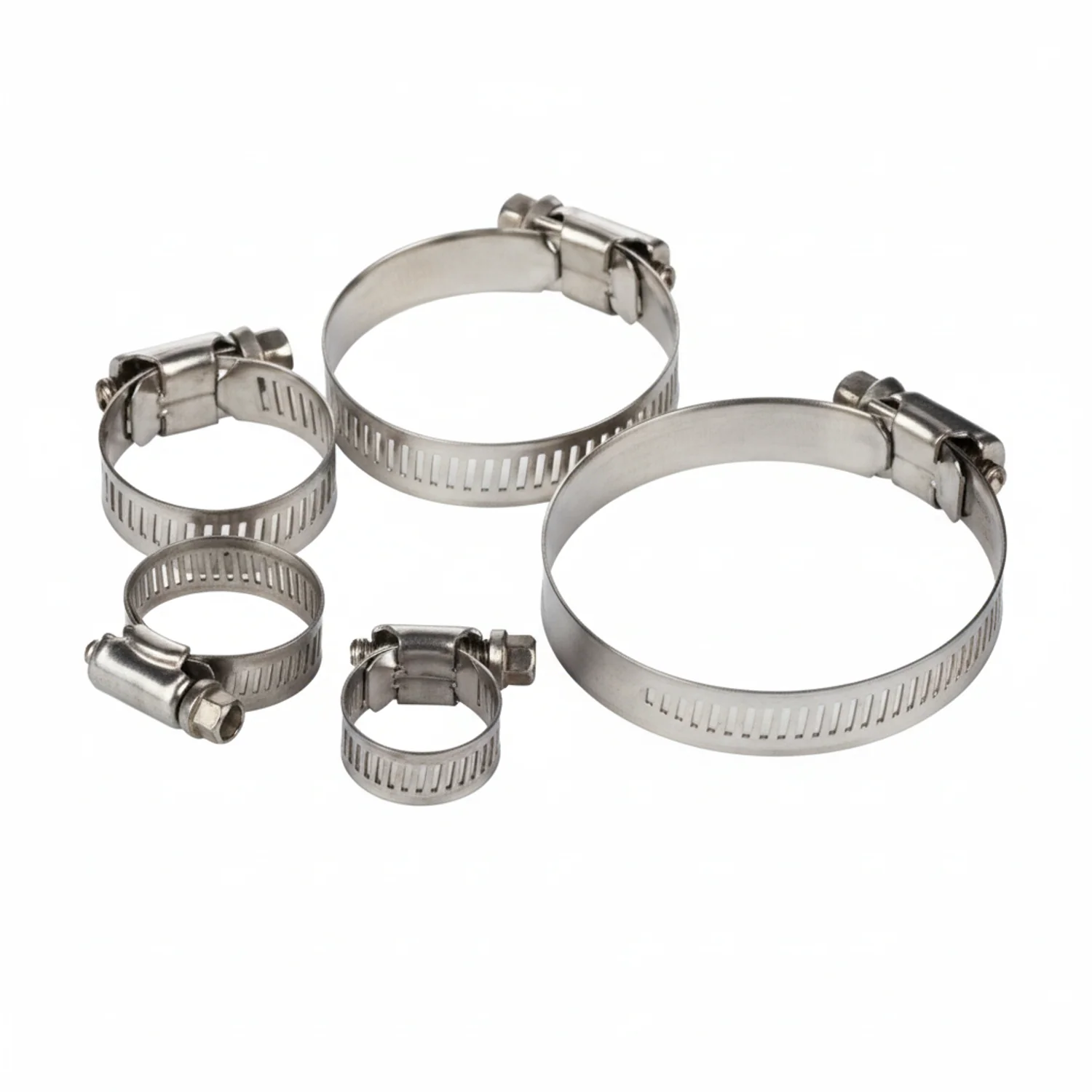 #32P Stainless Steel Hose Clamp w/ Zinc Plated Screw 10/box - Image 3