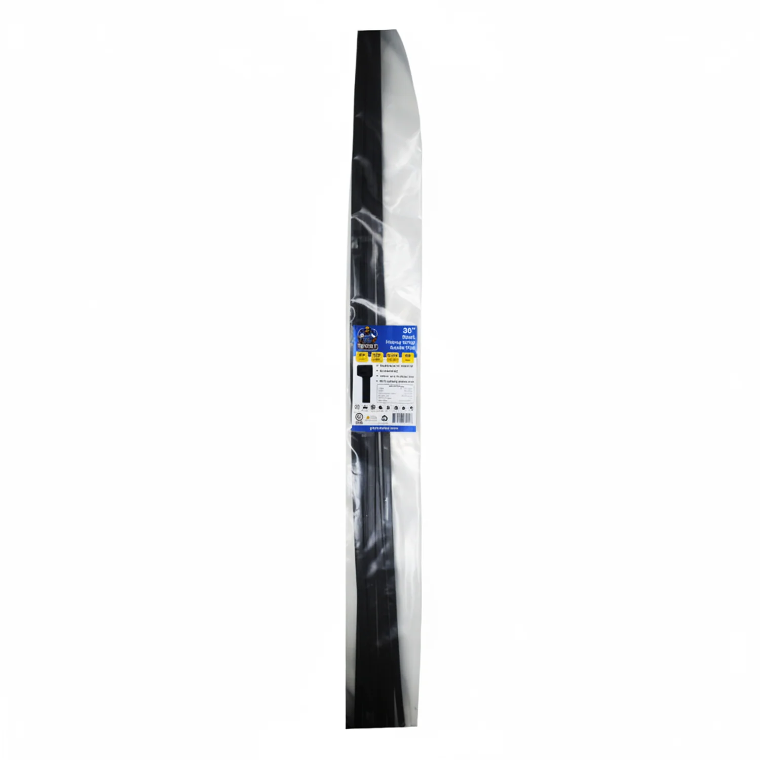 36" 175lb BlackUV Cable Tie 10/bag - Image 2
