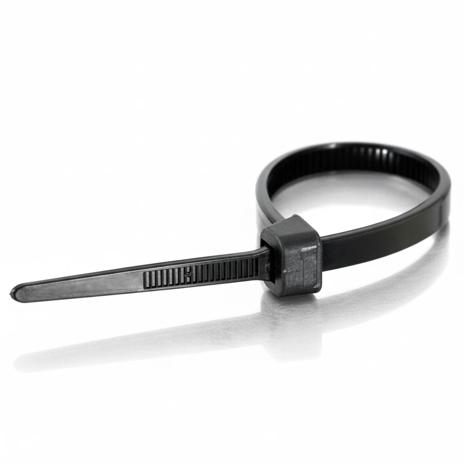 4" 10lb UV Black Polypropylene Cable Ties / Zip Ties 100/bag Part #PP4-10-0C - Image 3