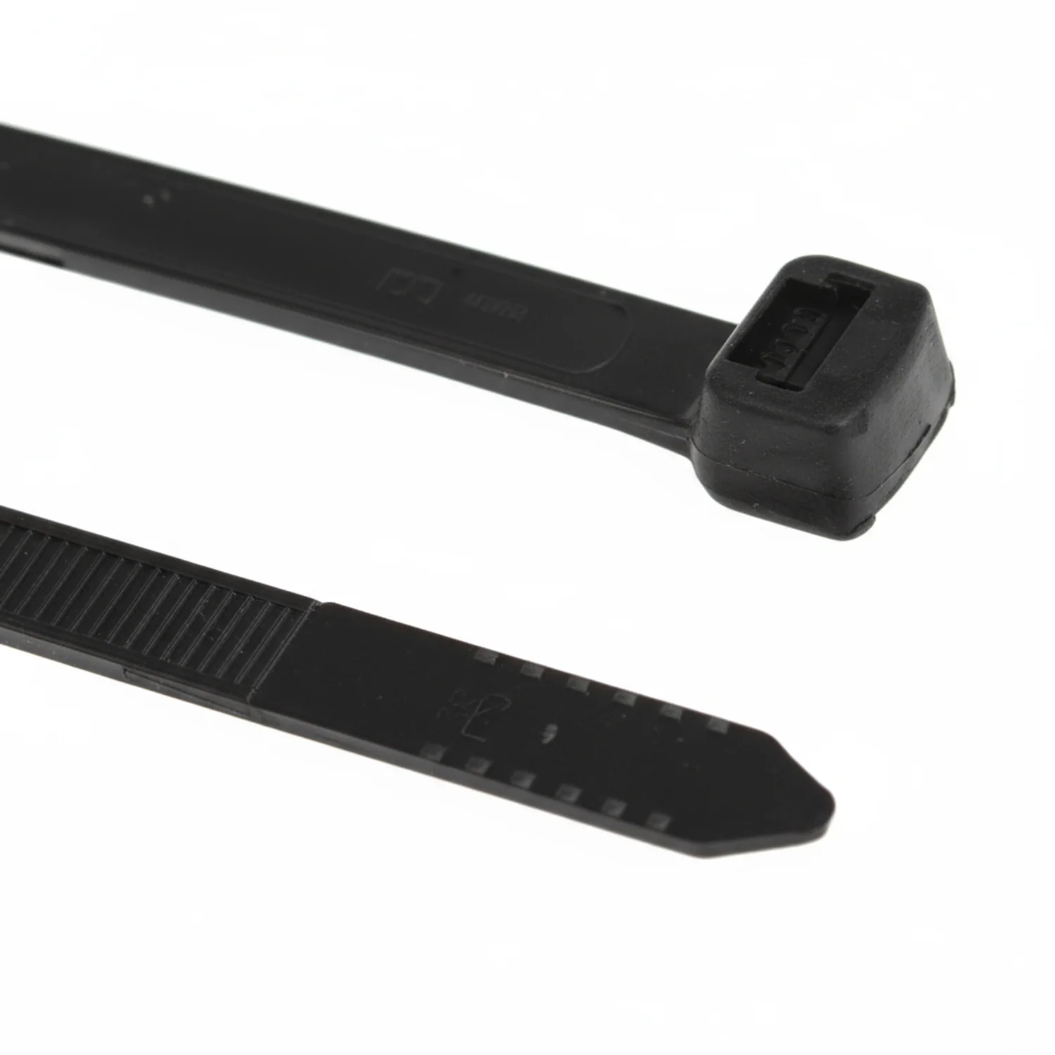 4" 10lb UV Black Polypropylene Cable Ties / Zip Ties 100/bag Part #PP4-10-0C - Image 4