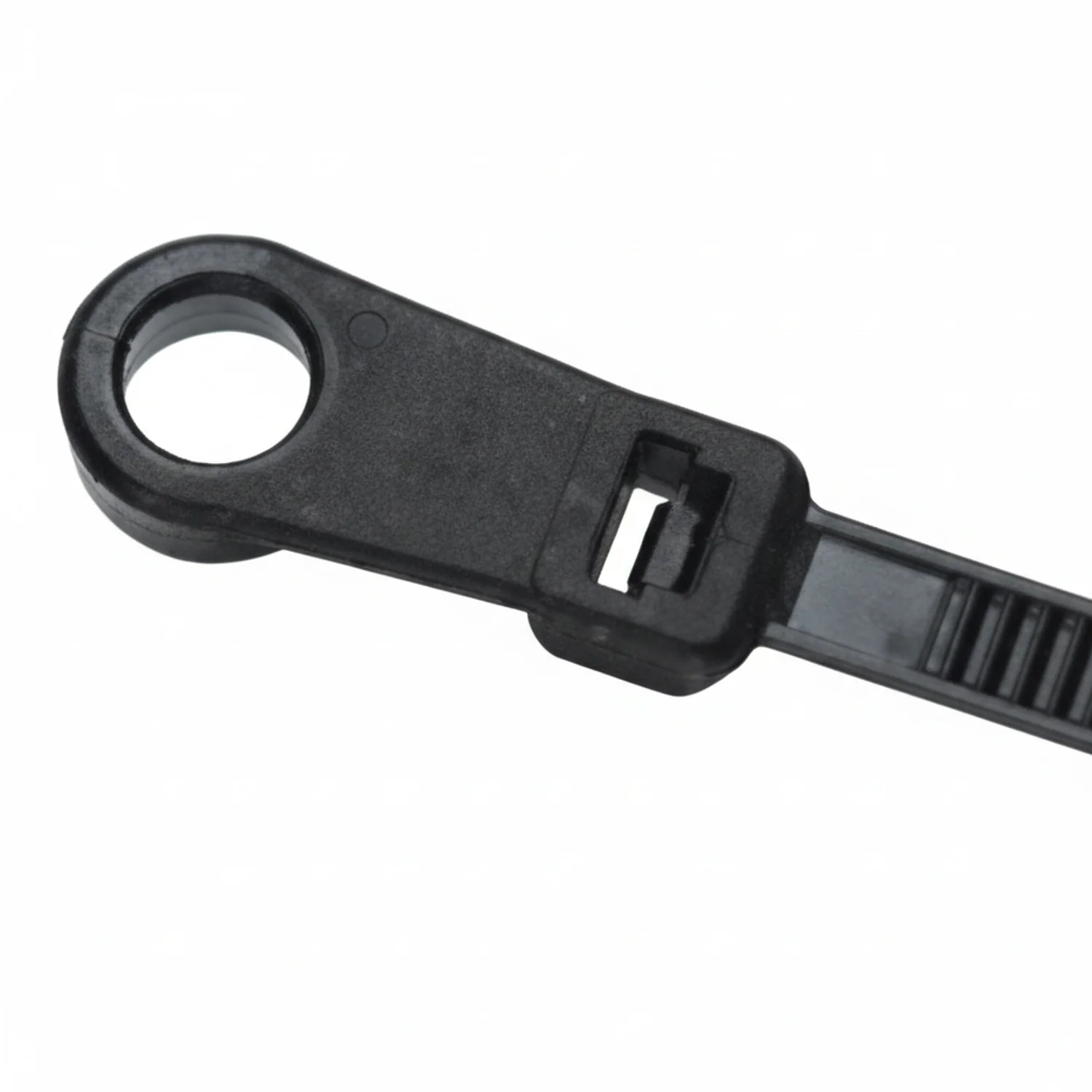 4" 18lb Screw Mount Black Mounting Head Cable Ties / Zip Ties 100/bag Part # SM4-18-0C