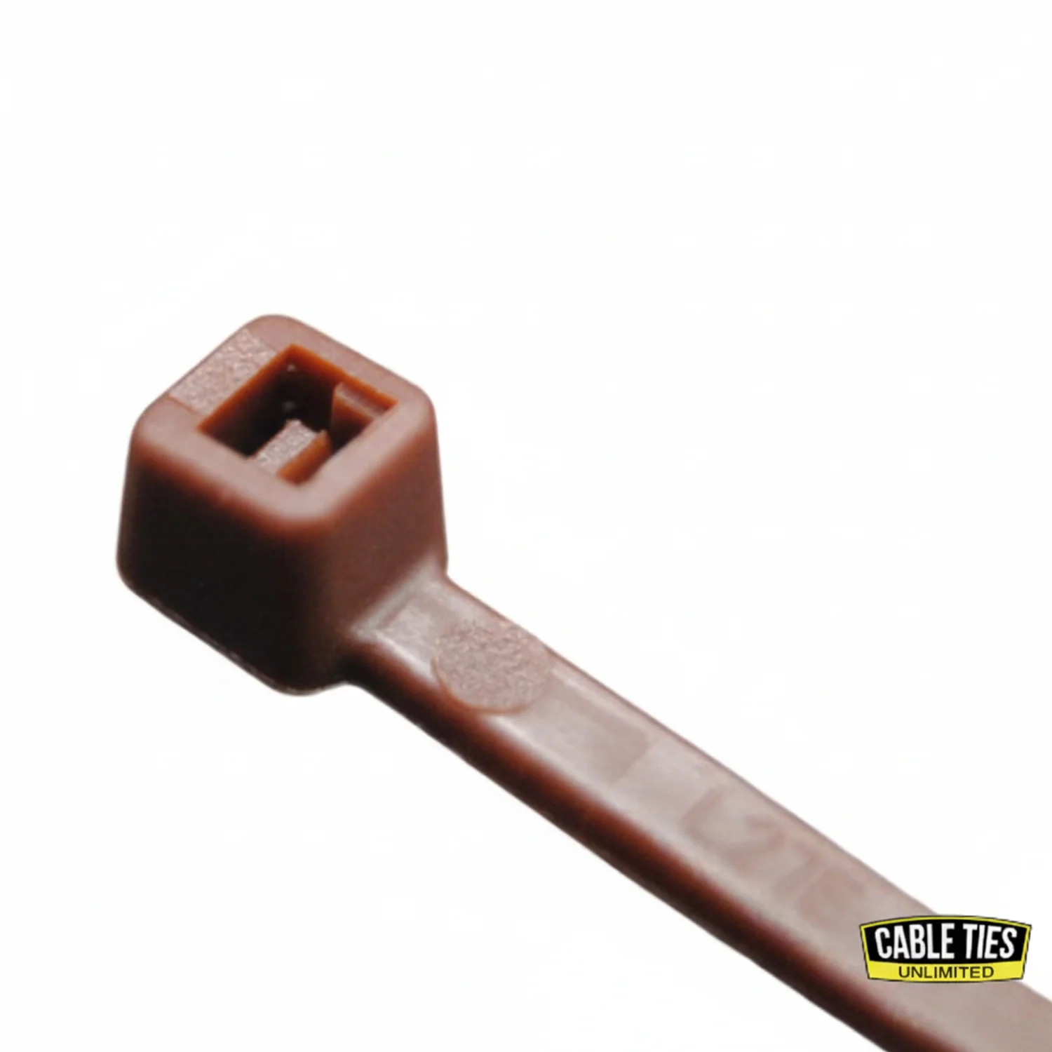 4" 18lb Brown Cable Ties / Zip Ties 100/bag Part # C4-18-Brown - Image 2