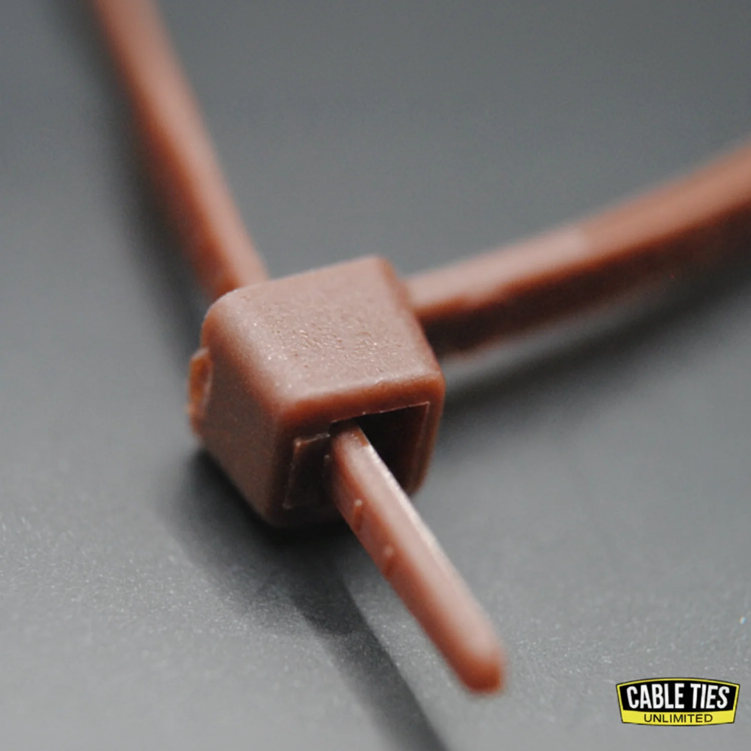 4" 18lb Brown Cable Ties / Zip Ties 100/bag Part # C4-18-Brown - Image 3