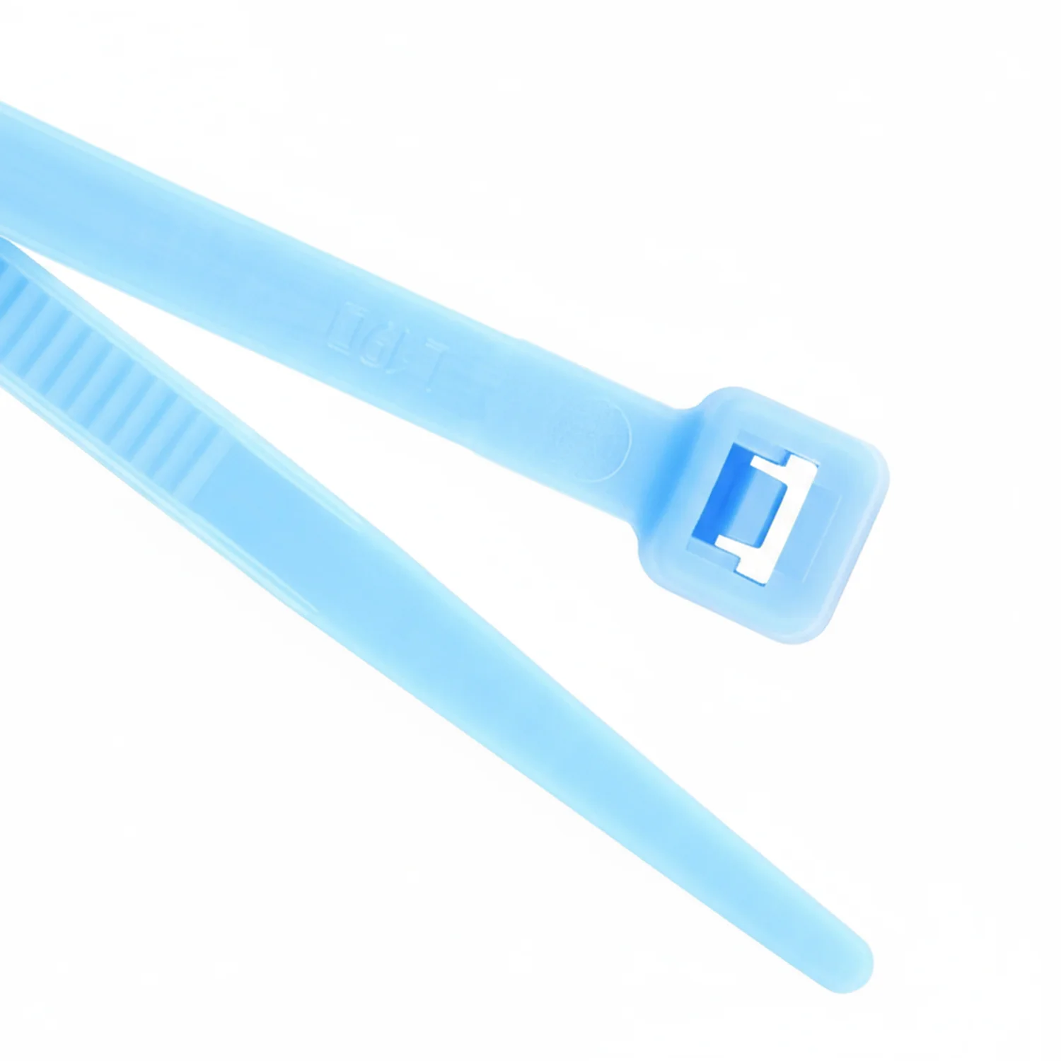 4" 18lb Fluorescent Blue Cable Tie 100/bag