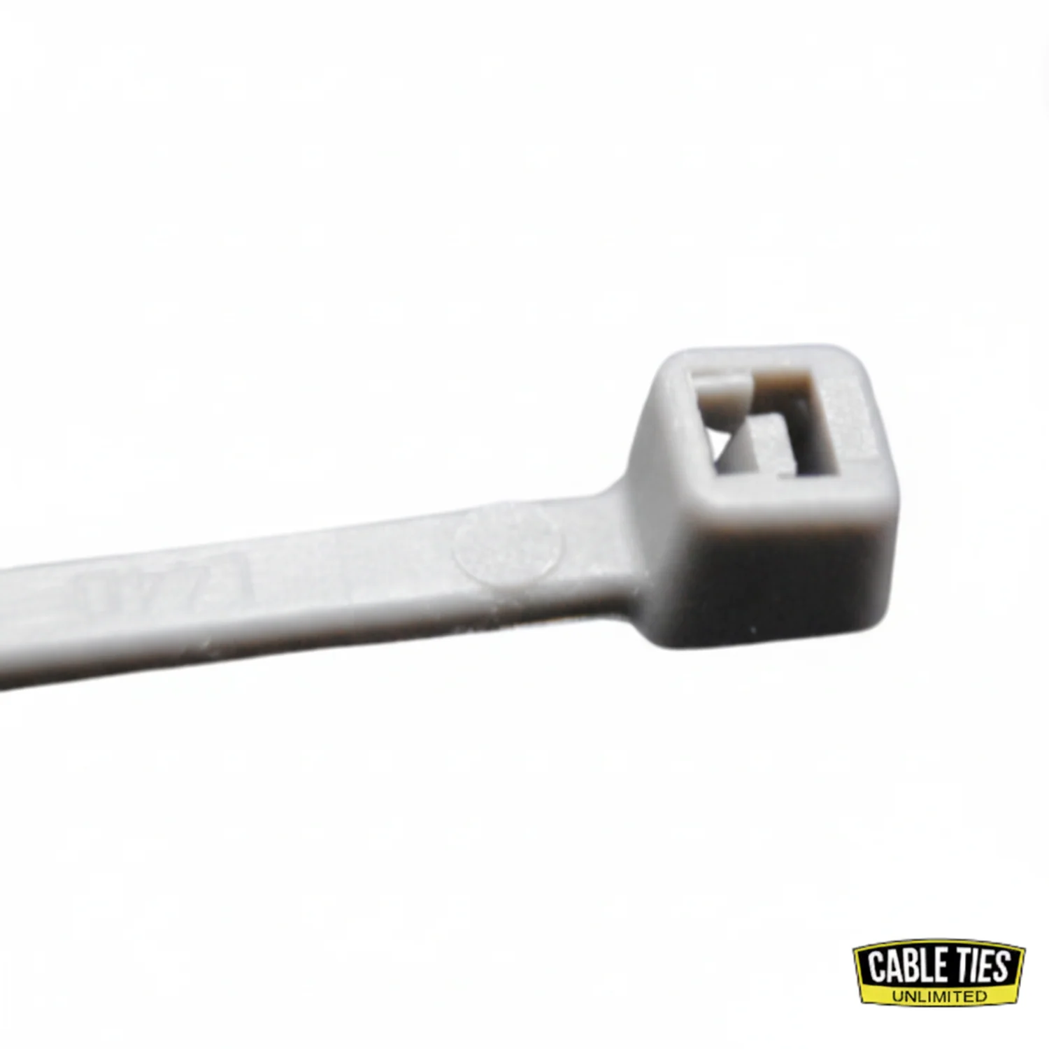 4" 18lb Grey Cable Ties / Zip Ties 100/bag Part # C4-18-Grey - Image 2