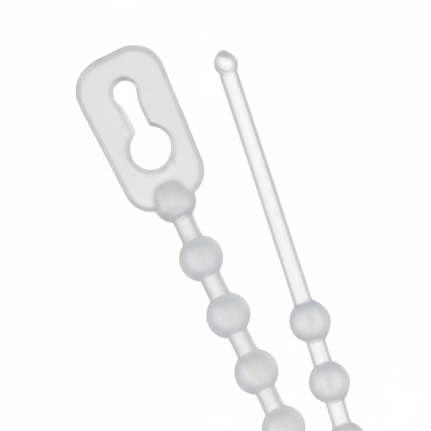 4" 18lb Natural Beaded Cable Ties / Zip Ties 1000/bag Part # Bead-4-18-9M - Image 3