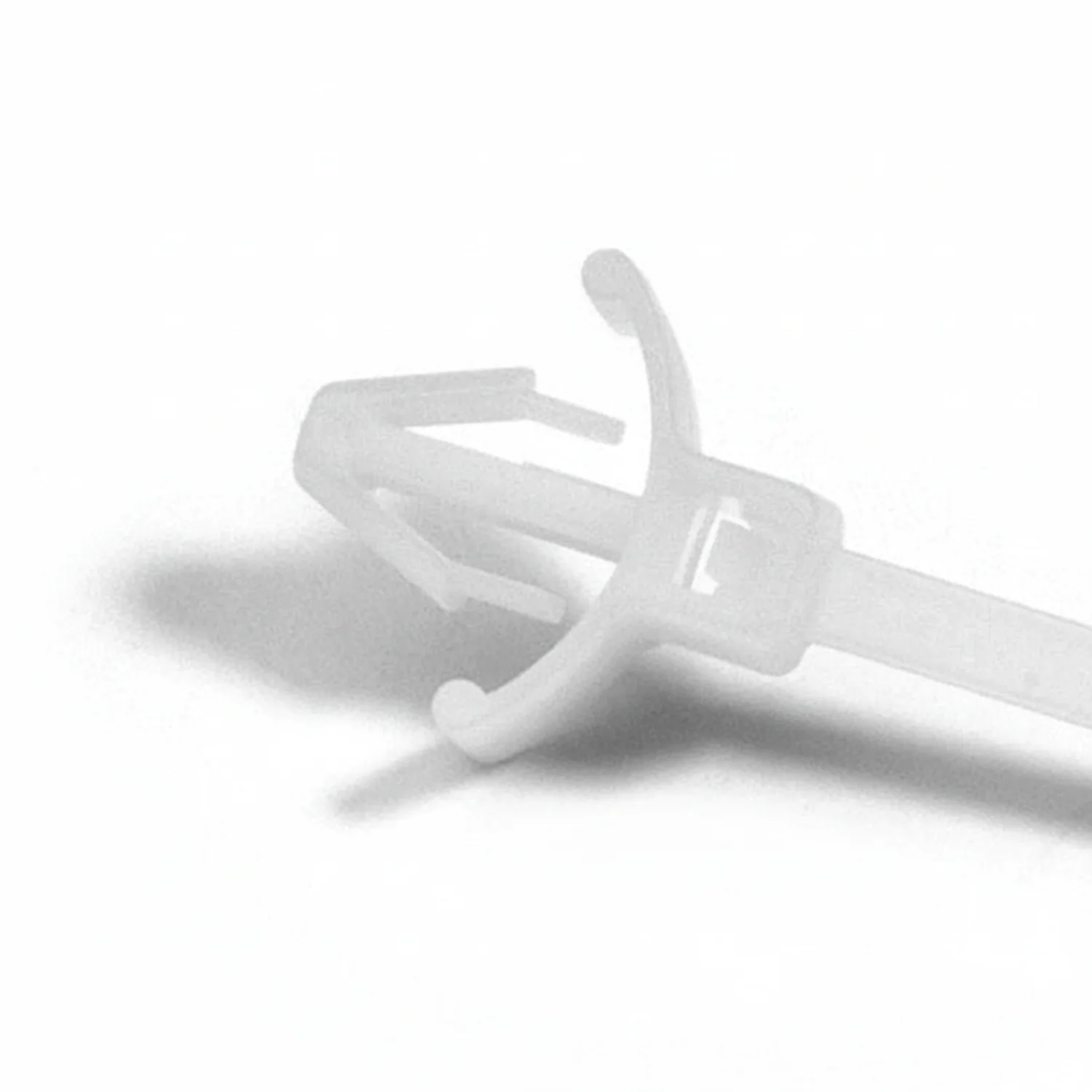 4" 18lb Natural Push Mount Cable Ties / Zip Ties With Wings 100/bag Part # PM4-18-9C-WW - Image 2