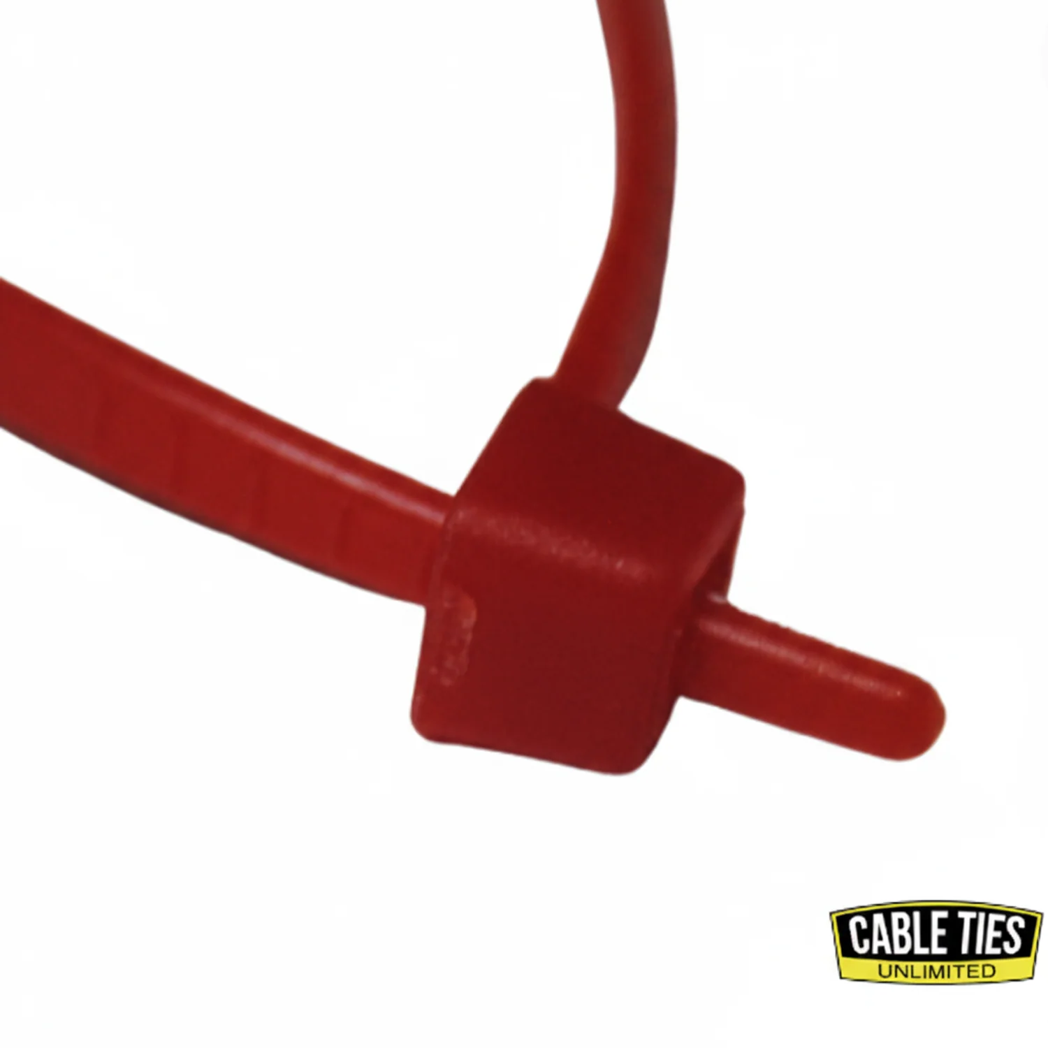 4" 18lb Red Cable Ties / Zip Ties 100/bag Part # C4-18-Red - Image 3
