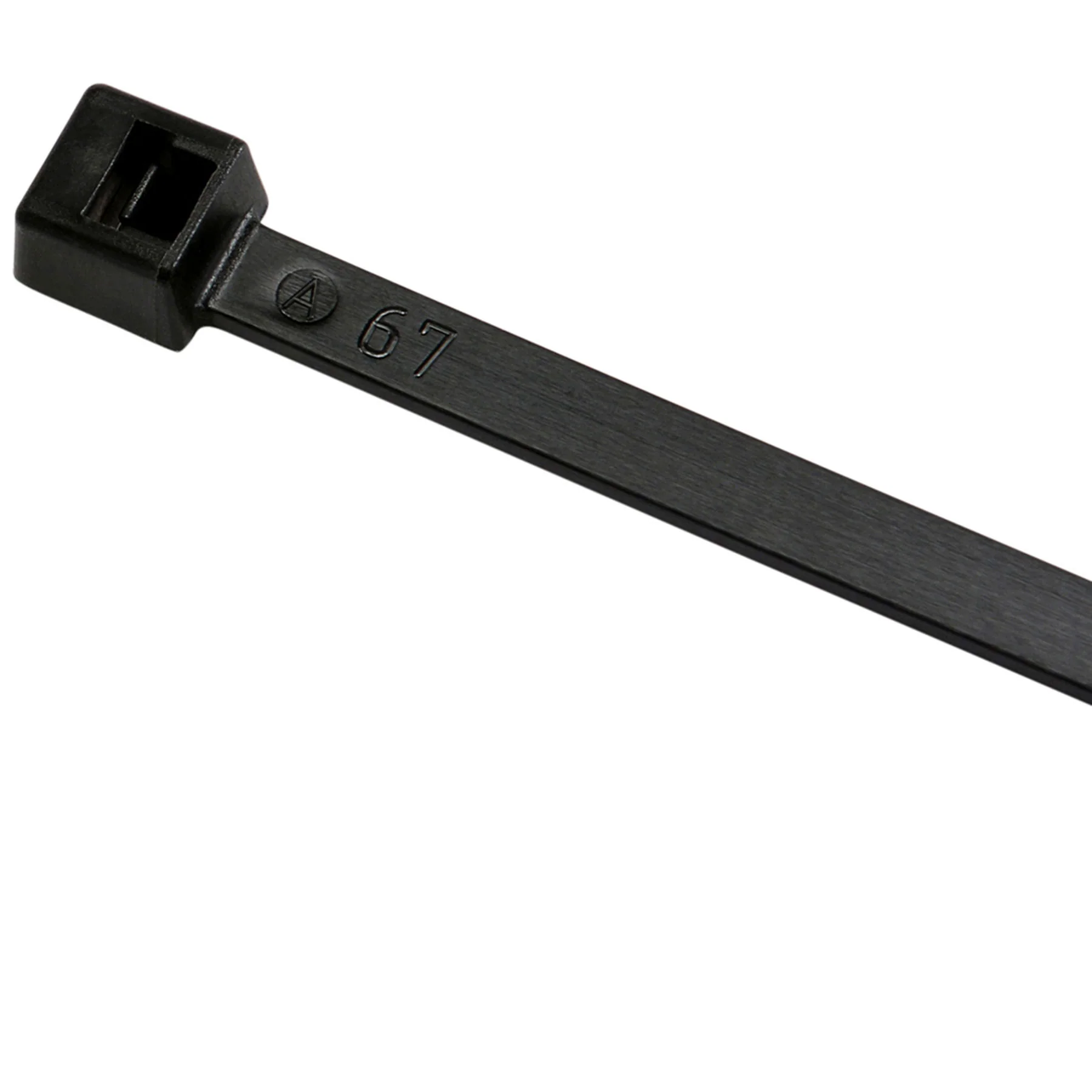 4" 18lb UV Black Cable Ties / Zip Ties 100/bag Part # M4-18-0C - Image 3