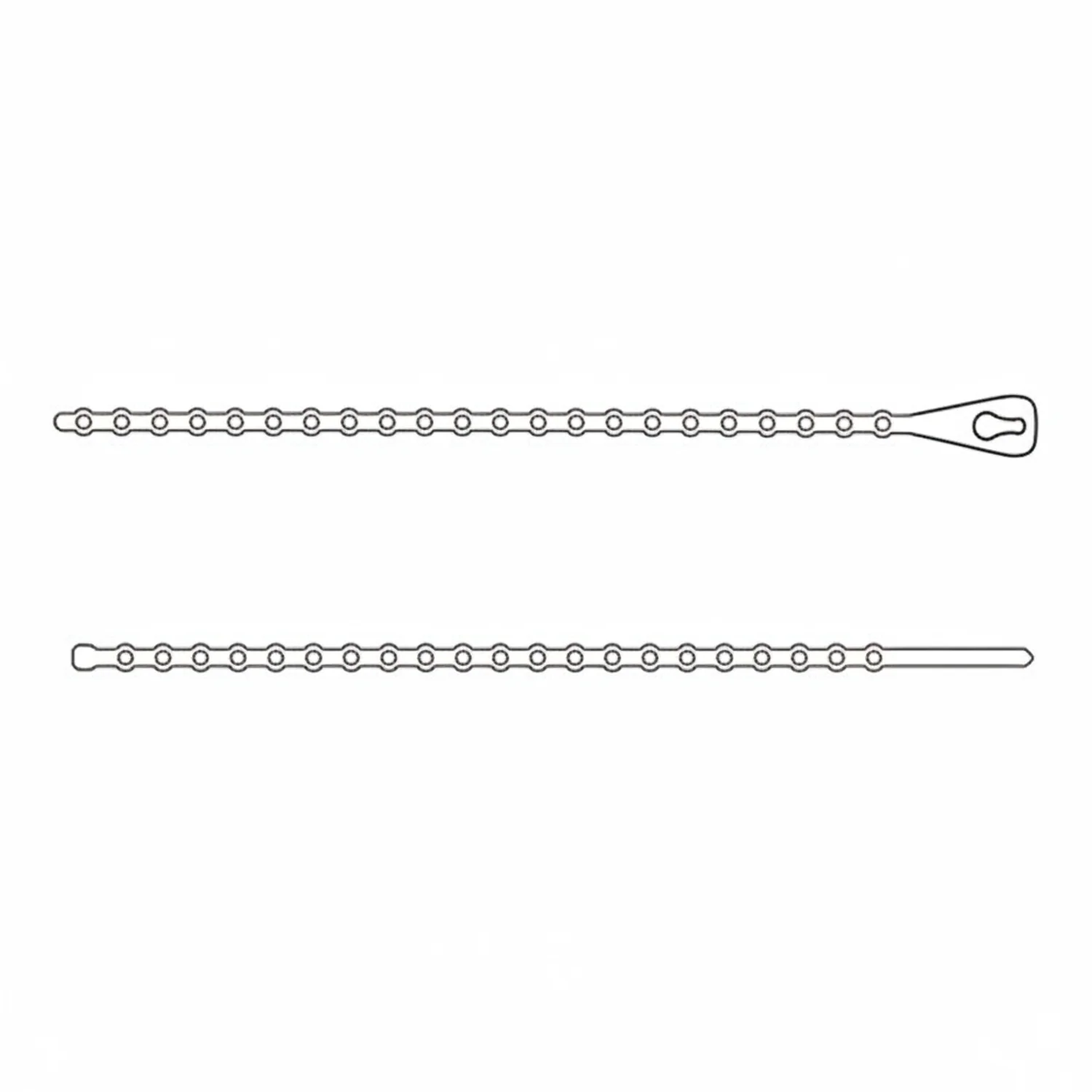 4" 40lb Natural Beaded Cable Ties / Zip Ties 1,000/bag Part # Bead-4-40-9M - Image 3