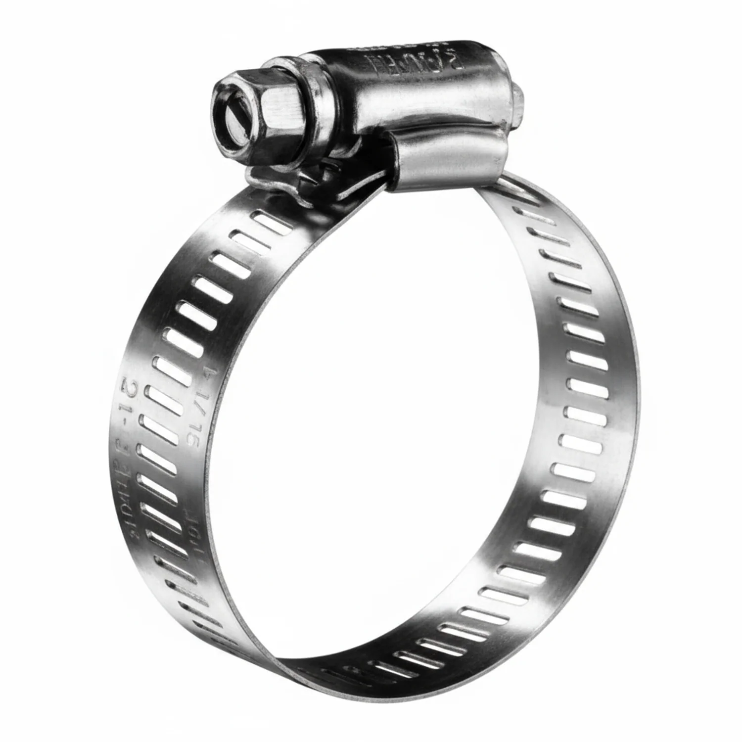 #48P Stainless Steel Hose Clamp w/ Zinc Plated Screw 10/box