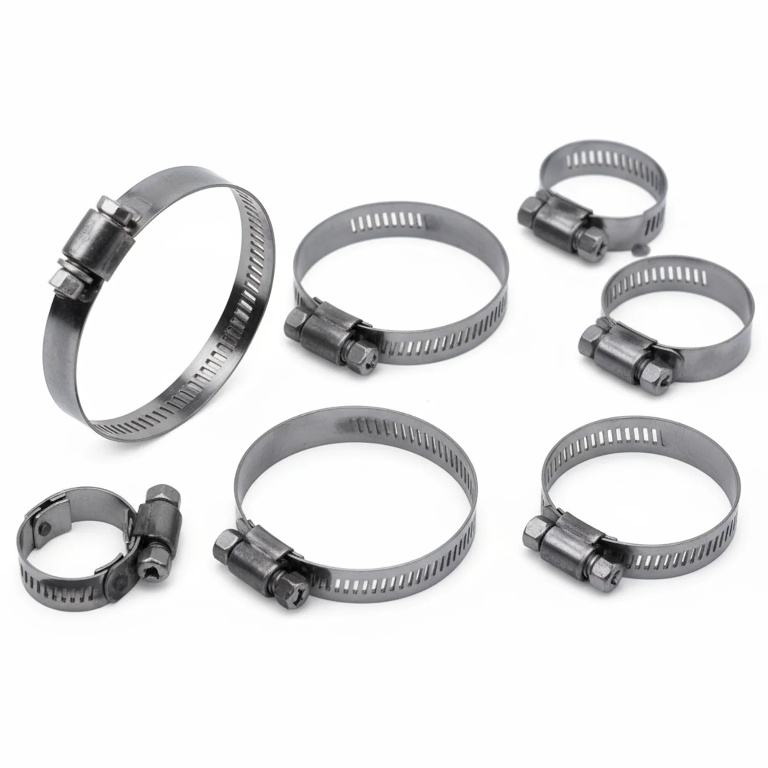 #48P Stainless Steel Hose Clamp w/ Zinc Plated Screw 10/box - Image 3