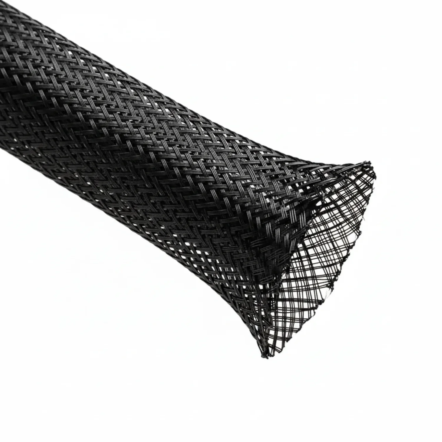 5/8” Black Techflex Flexo PET Expandable Braided Sleeving 100ft
